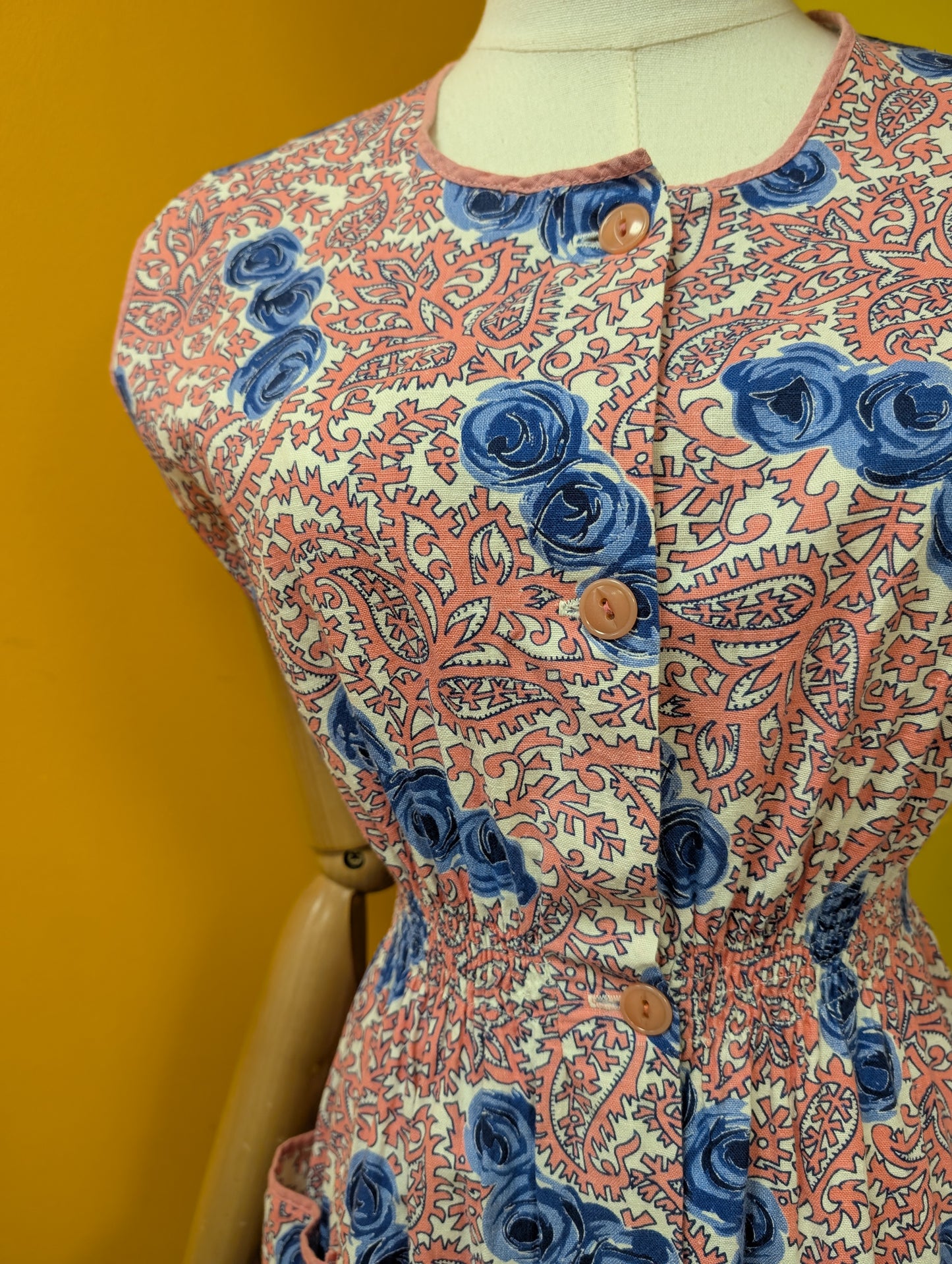 Paisley & rose print dress - XS/S