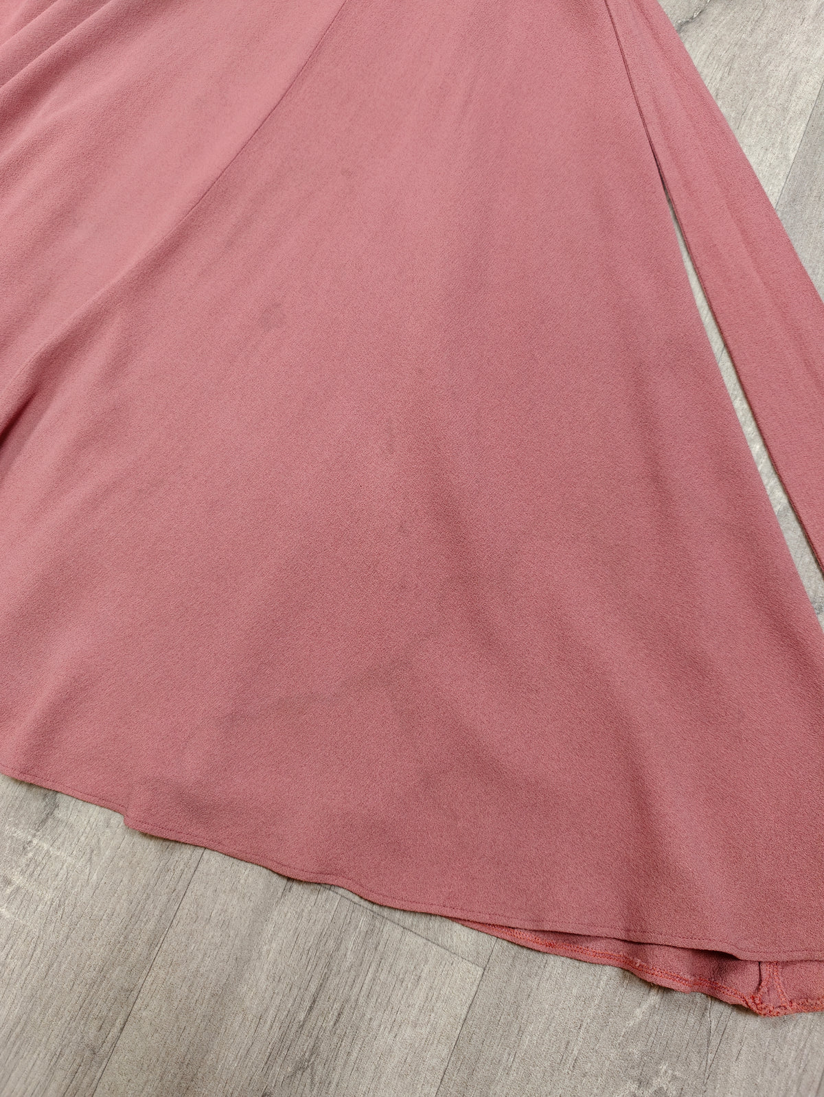 1970s Biba moss crepe wrap dress - XS