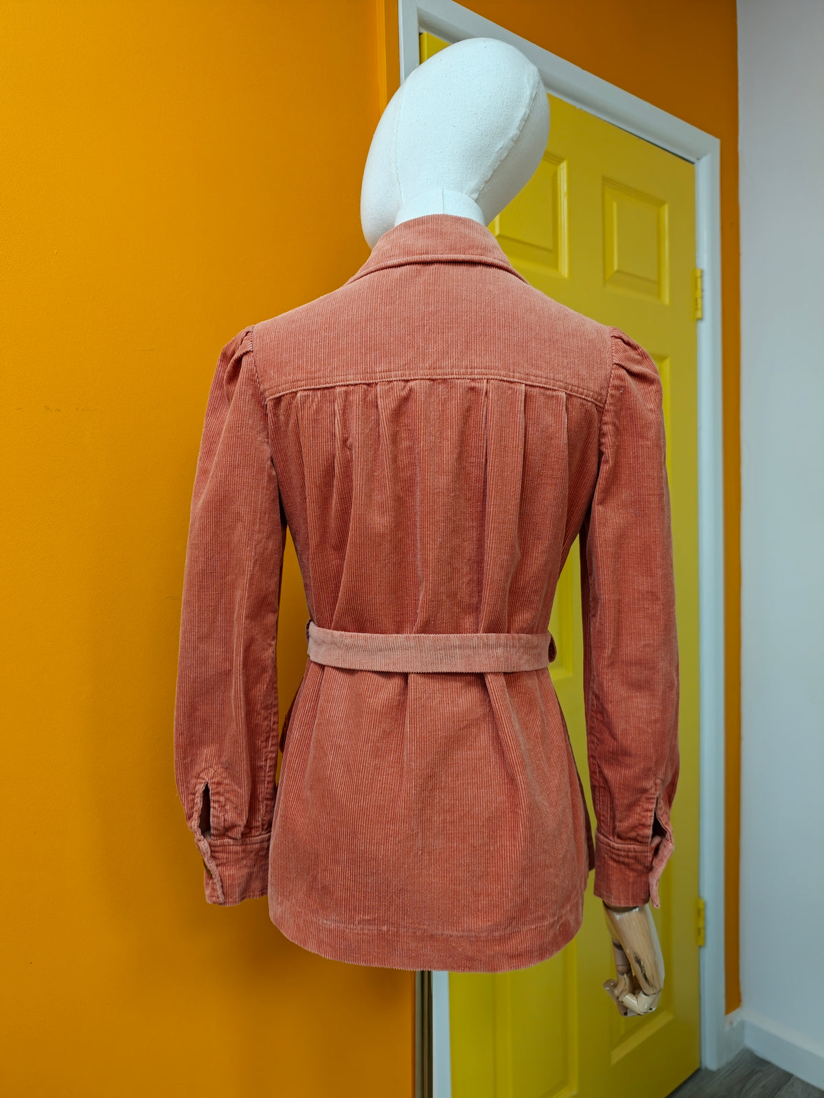 1970s belted corduroy jacket - XS/S