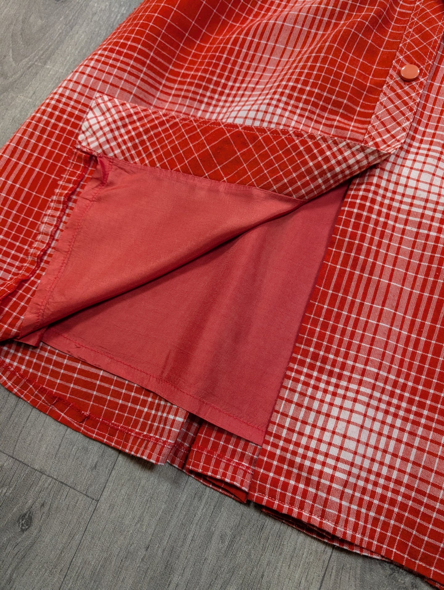 1970s Lady Ascot red dress - S/10