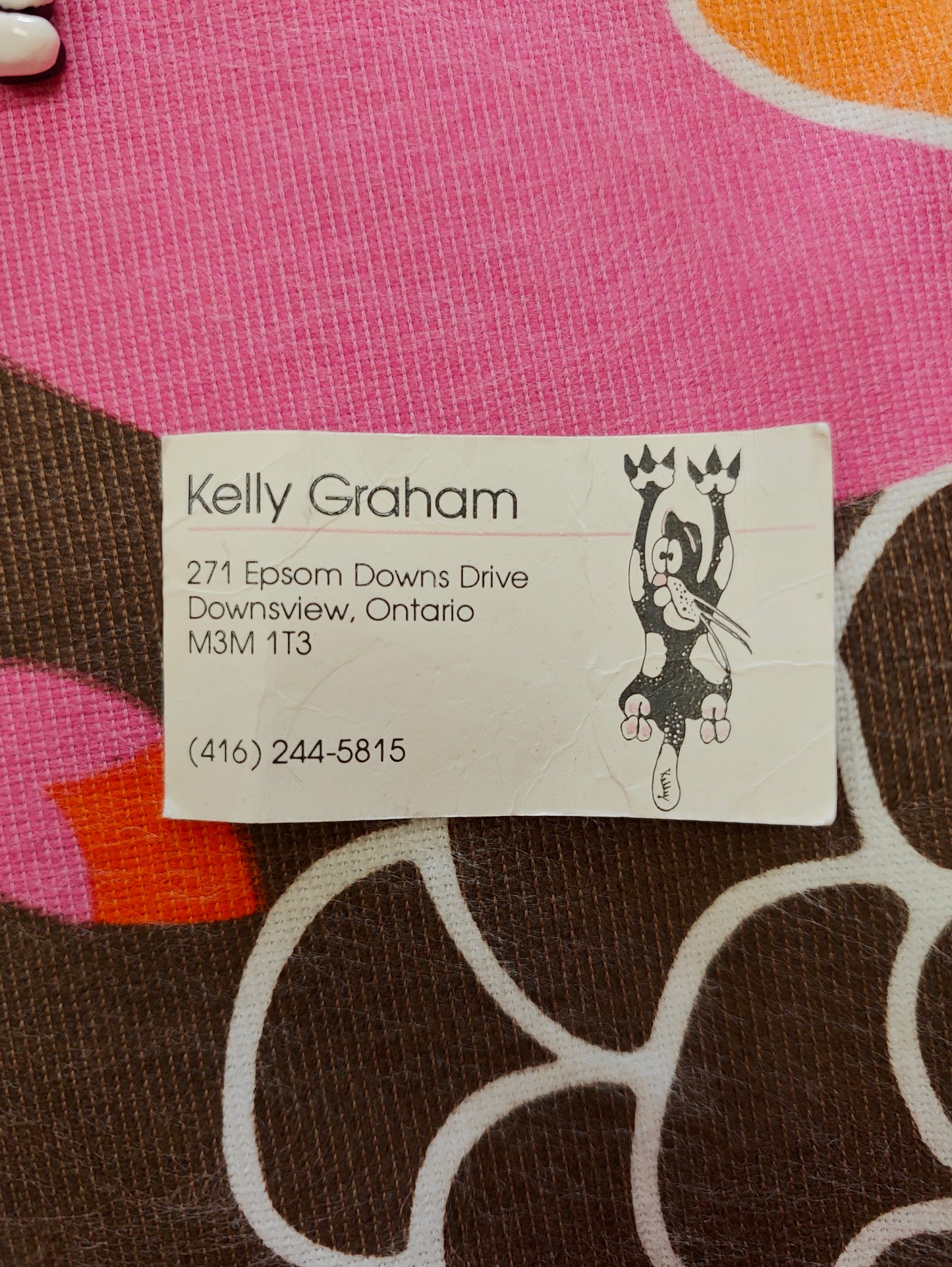 1990s Kelly Graham cat brooch