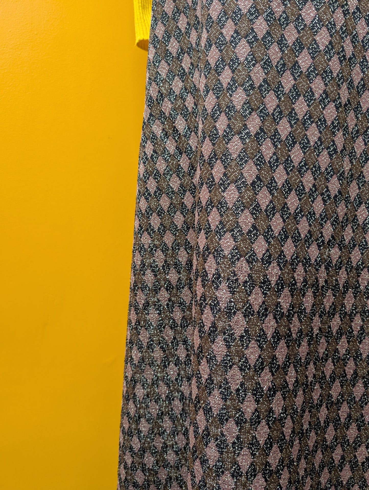 1970s Dereta gold lurex maxi skirt - 29" waist