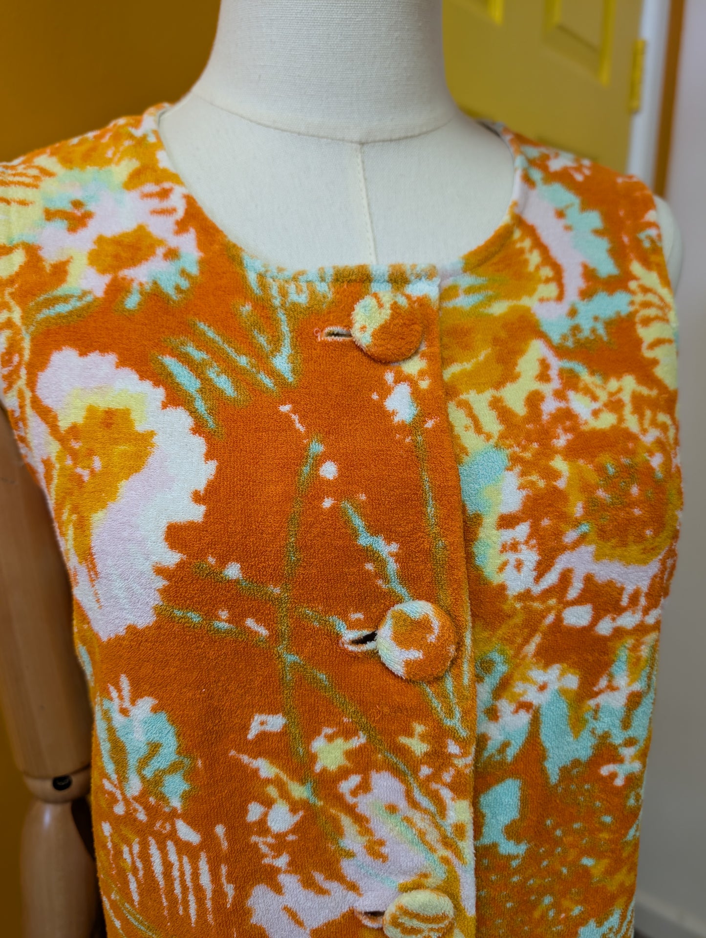 1960s St Michael towelling dress - S/8/10