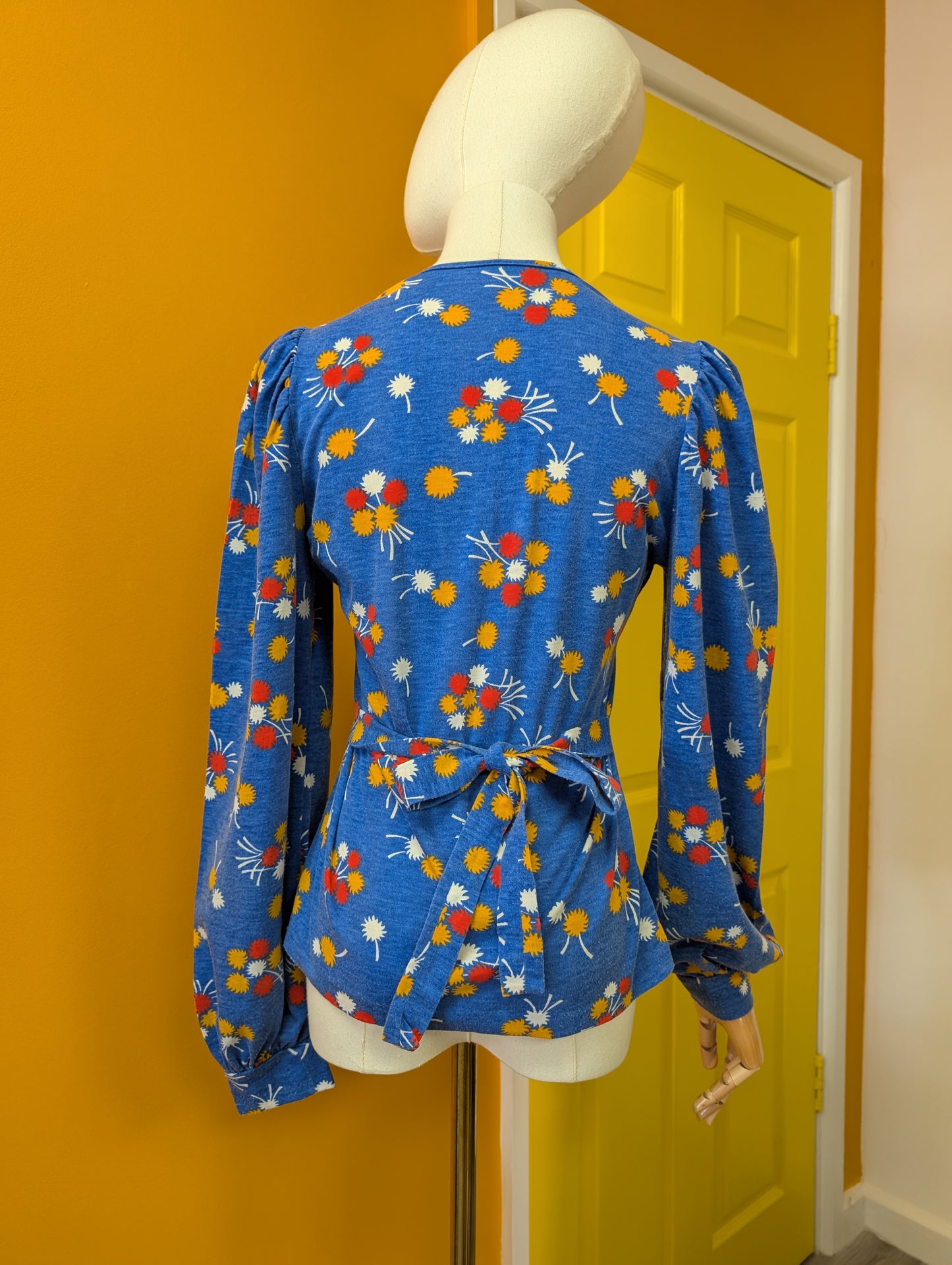 1970s Swedish Design tie waist top - XS/S