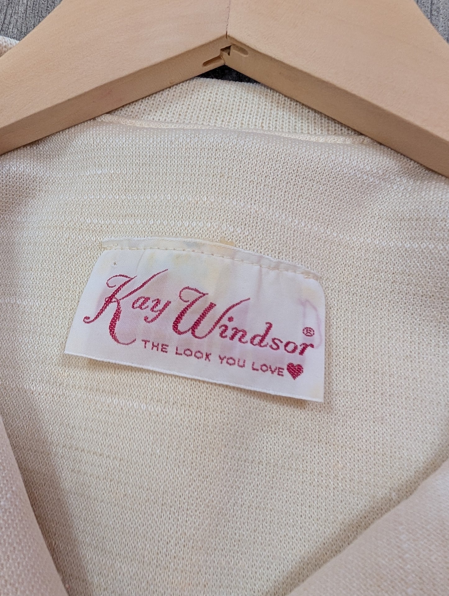 1970s Kay Windsor belted knit top - S