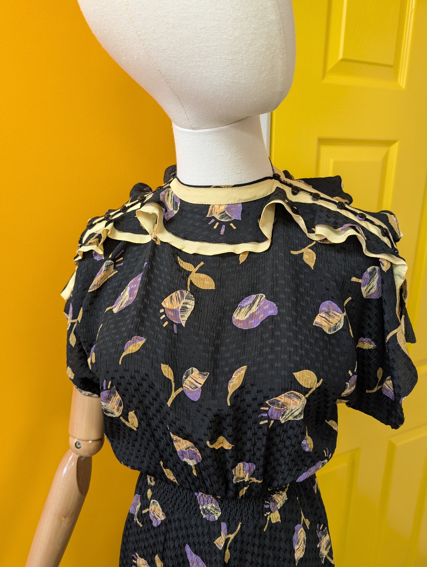 1980s Jean and Martin Pallant pure silk dress - XS/S