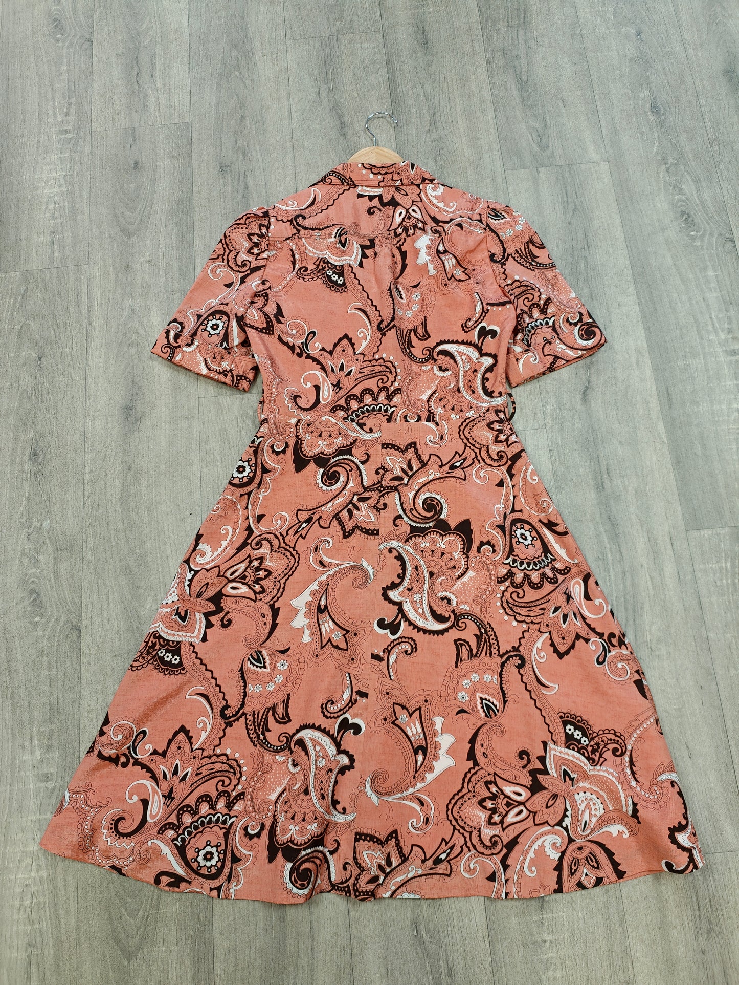 1970s paisley print shirt dress - S/10