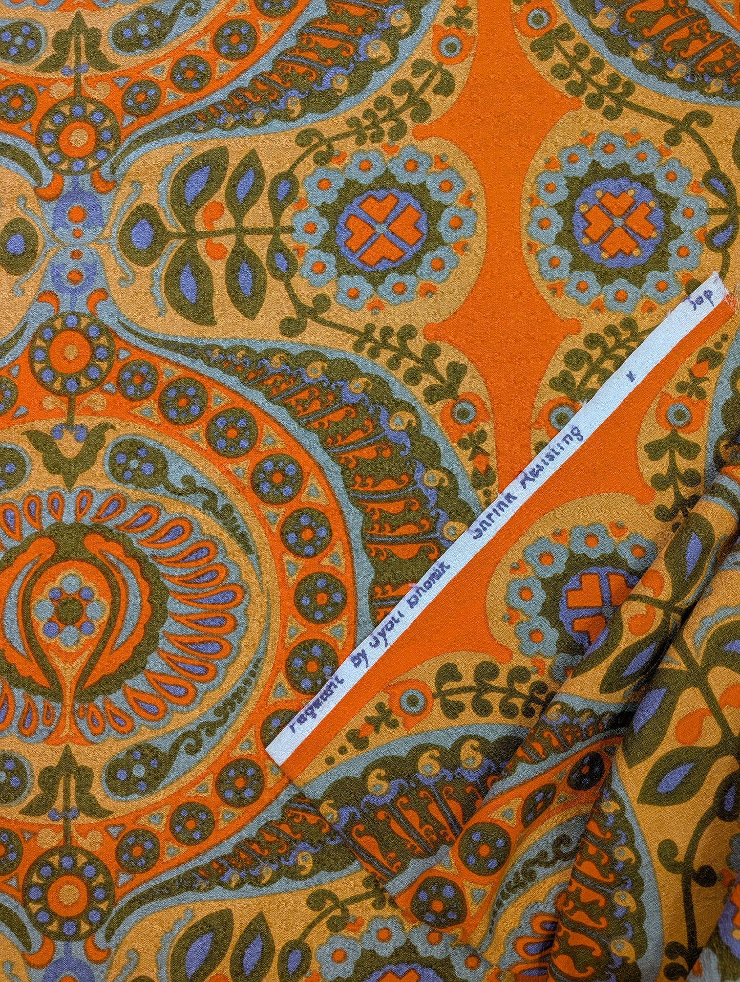 1960s Pageant by Jyoti Bhomik for Heals psychedelic fabric