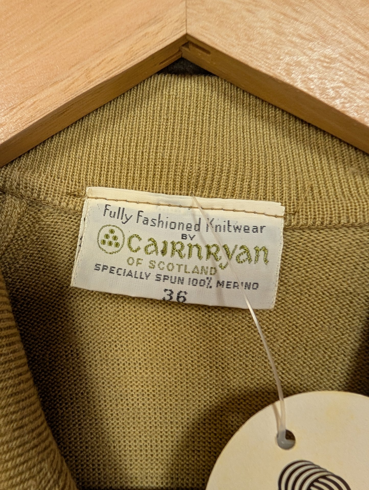 Deadstock Cairnryan of Scotland merino wool jumper - S