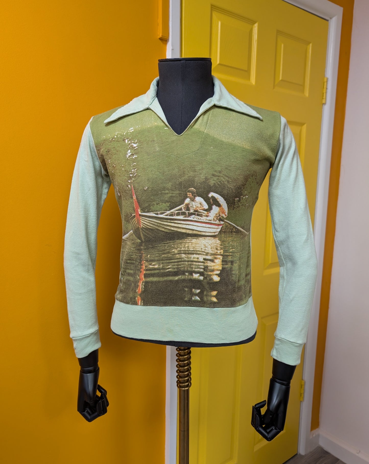 1970s novelty photo print cotton t-shirt