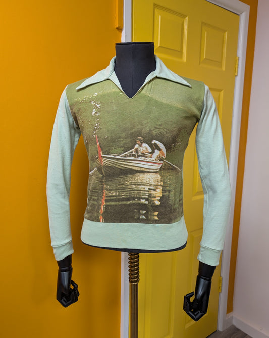 1970s novelty photo print cotton t-shirt