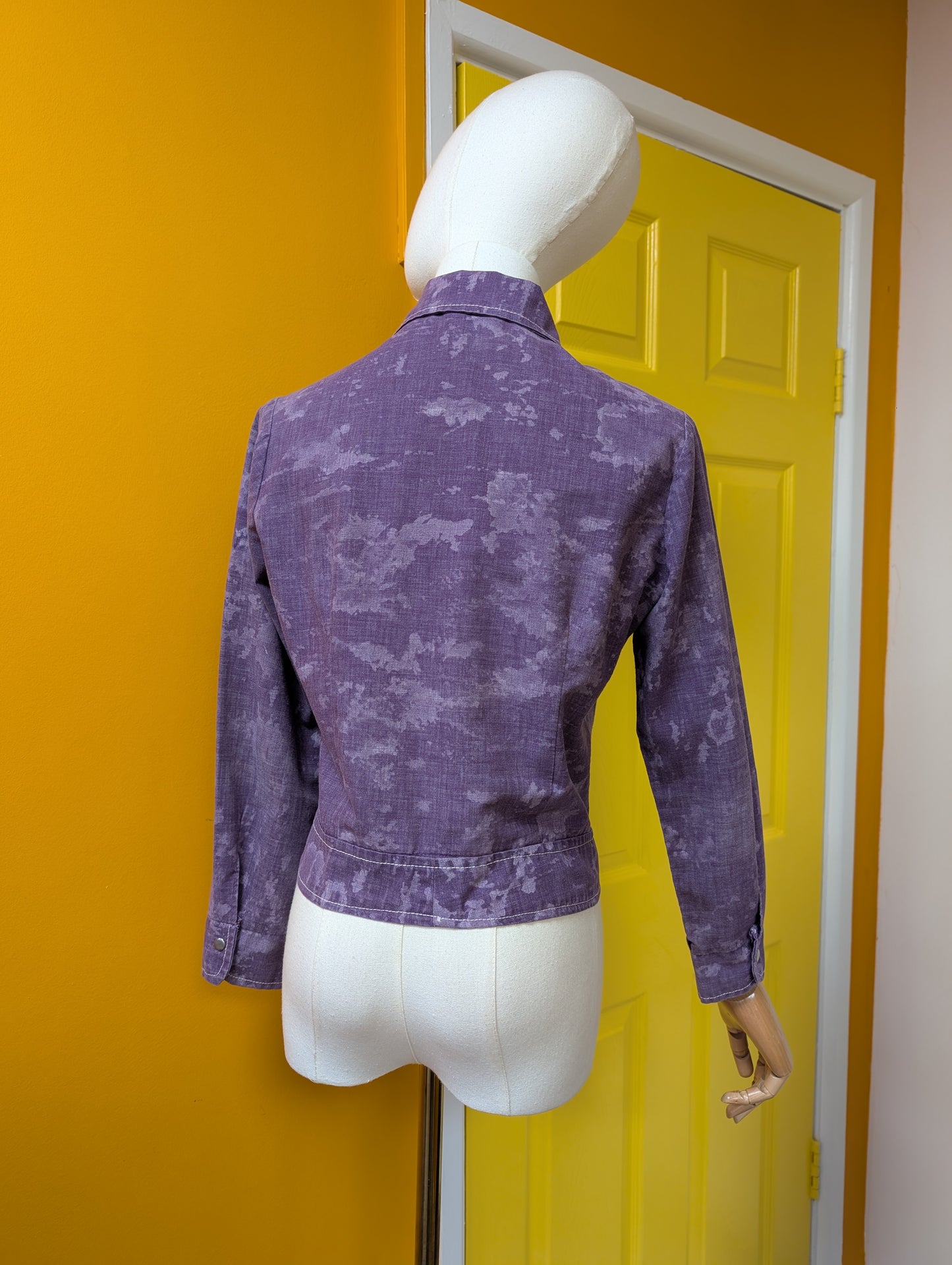 1970s Frills purple jacket - XS/S/6/8