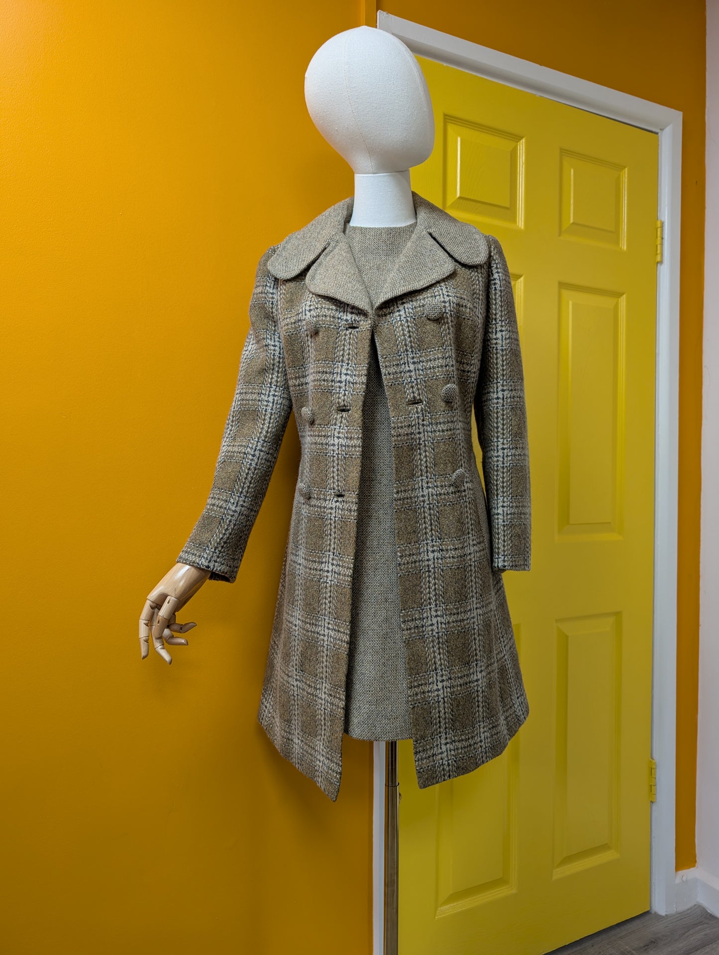 Gorgeous 1960s wool dress and coat - S/8/10