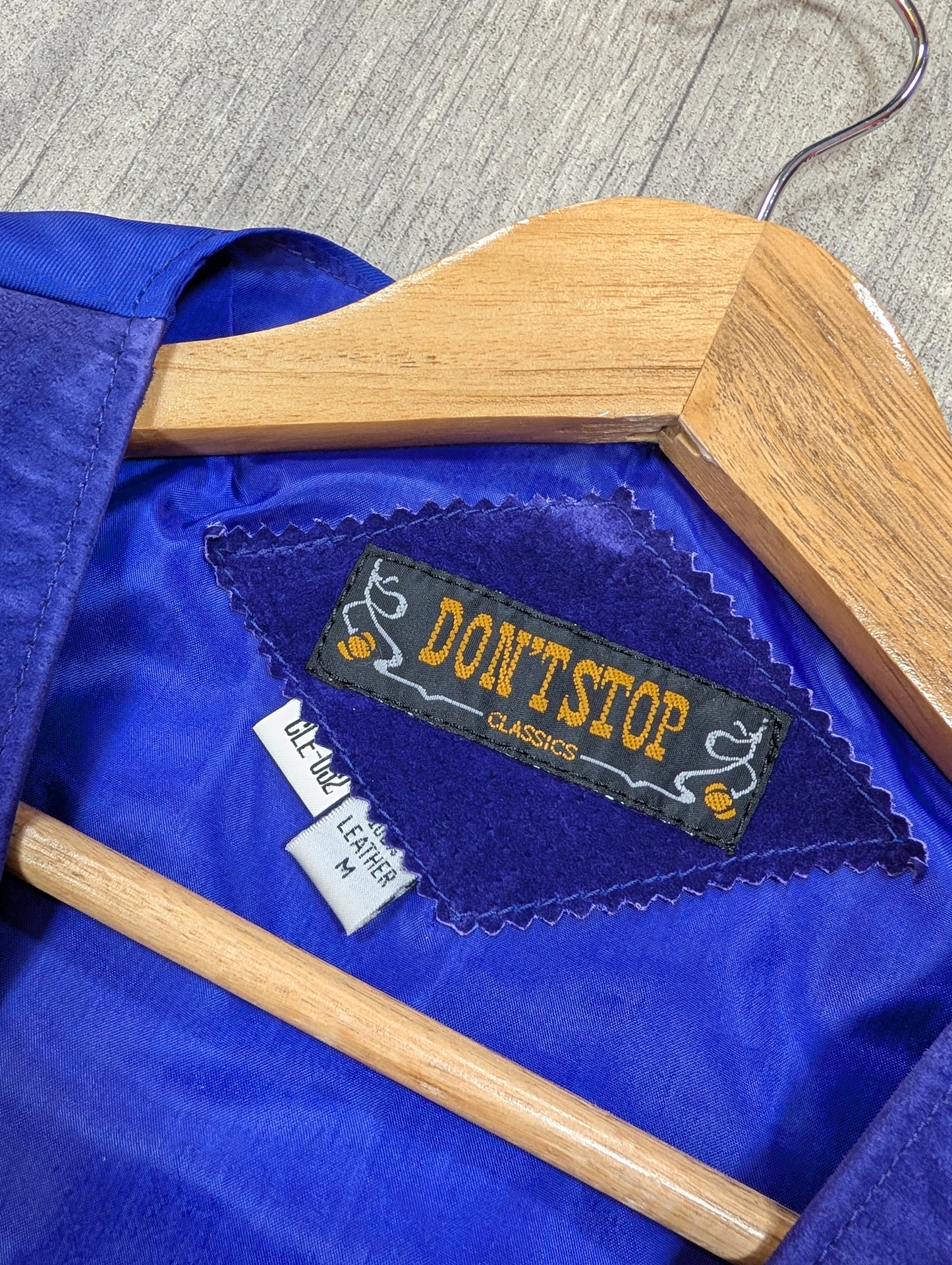 1990s Don't Stop purple suede waistcoat