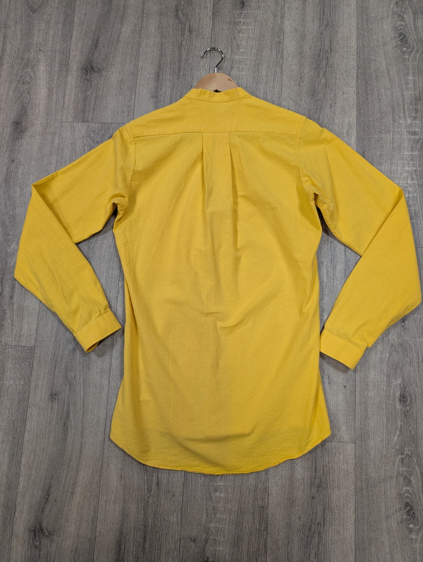 1970s Tapestry yellow cotton shirt