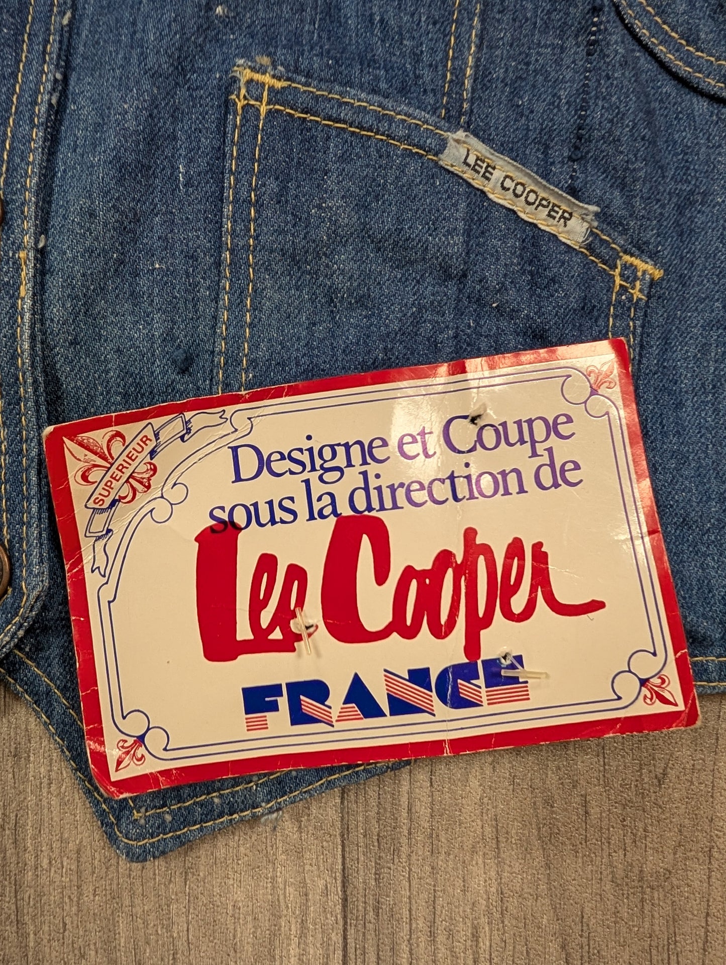 Deadstock 1970s Lee Cooper waistcoat