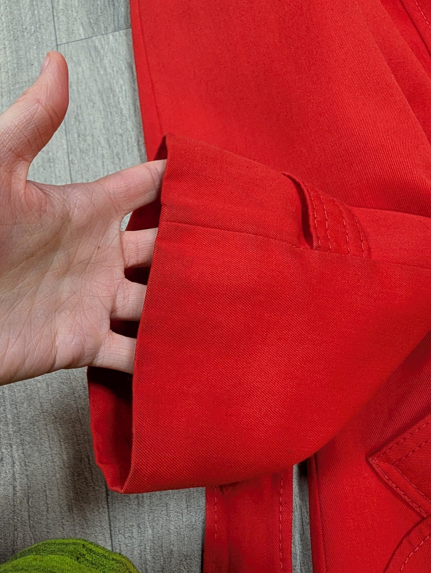 1970s St Michael red belted coat - S/M