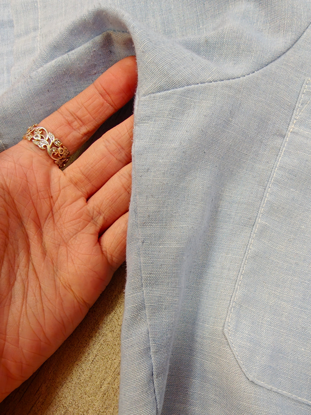1970s De Colores embroidered & appliquéd tie waist shirt - M