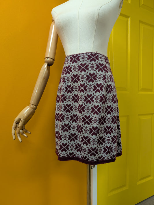 1960s knitted skirt - XS/S