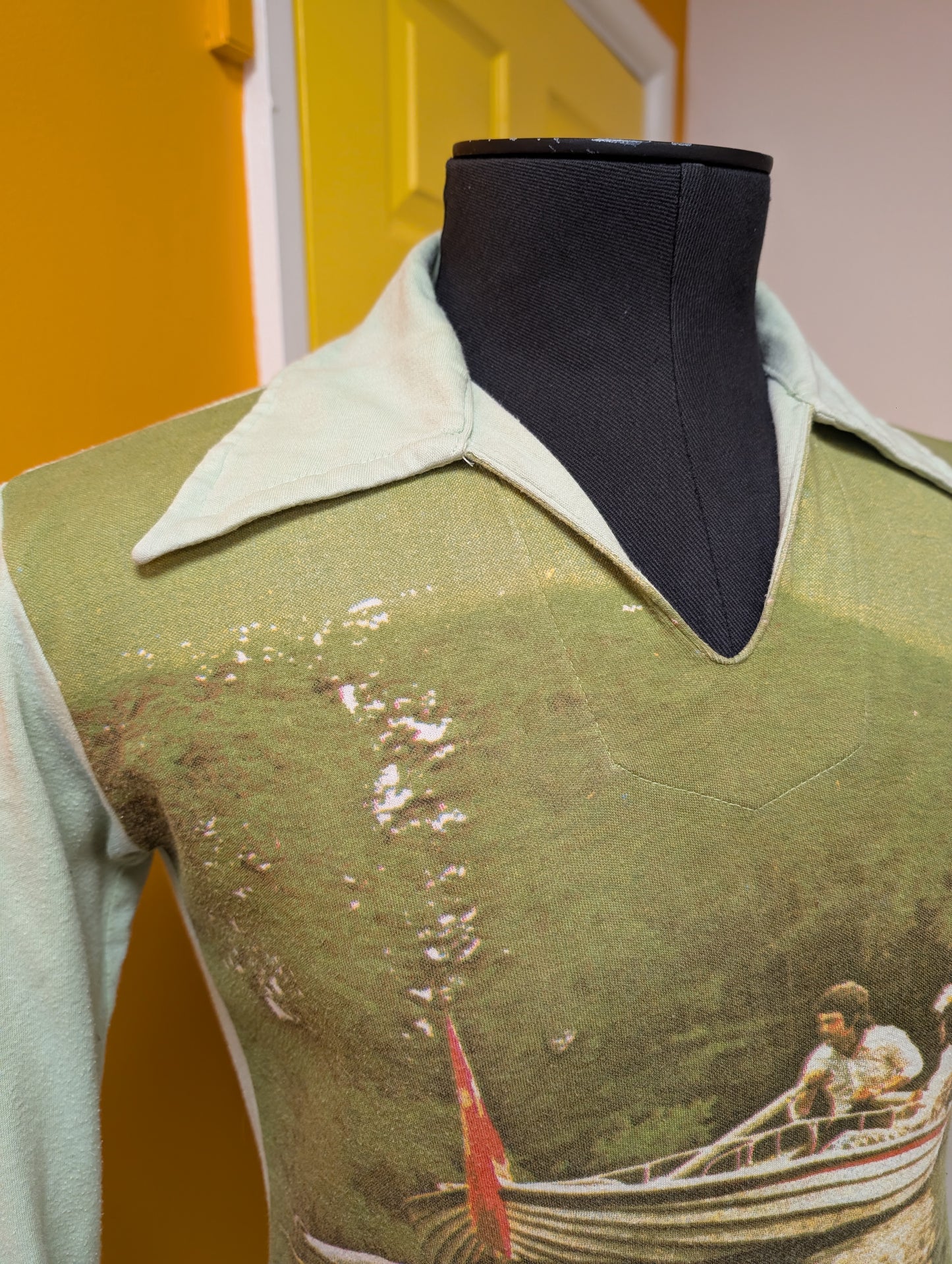 1970s novelty photo print cotton t-shirt