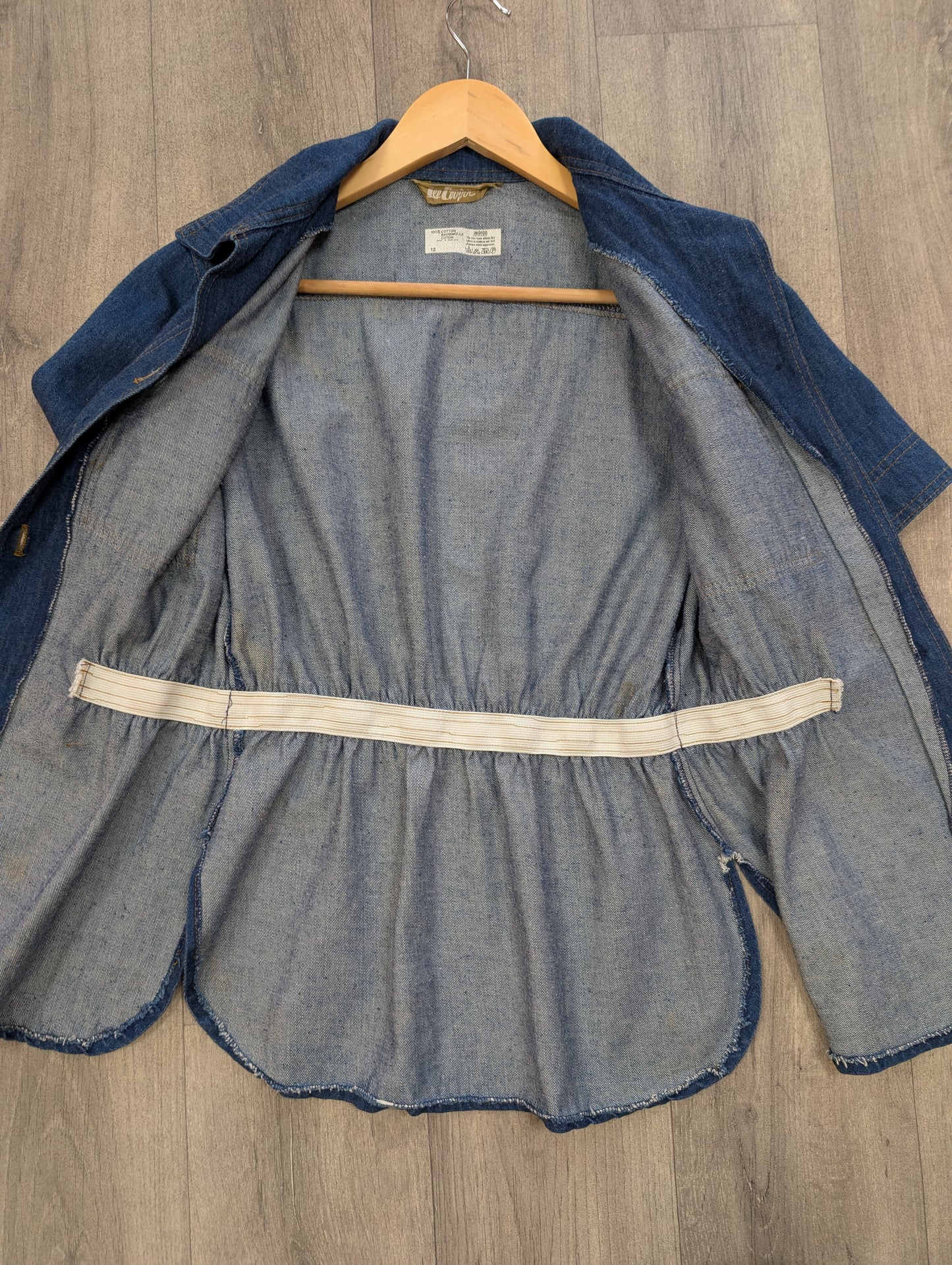 1970s Lee Cooper denim shirt - 10/12