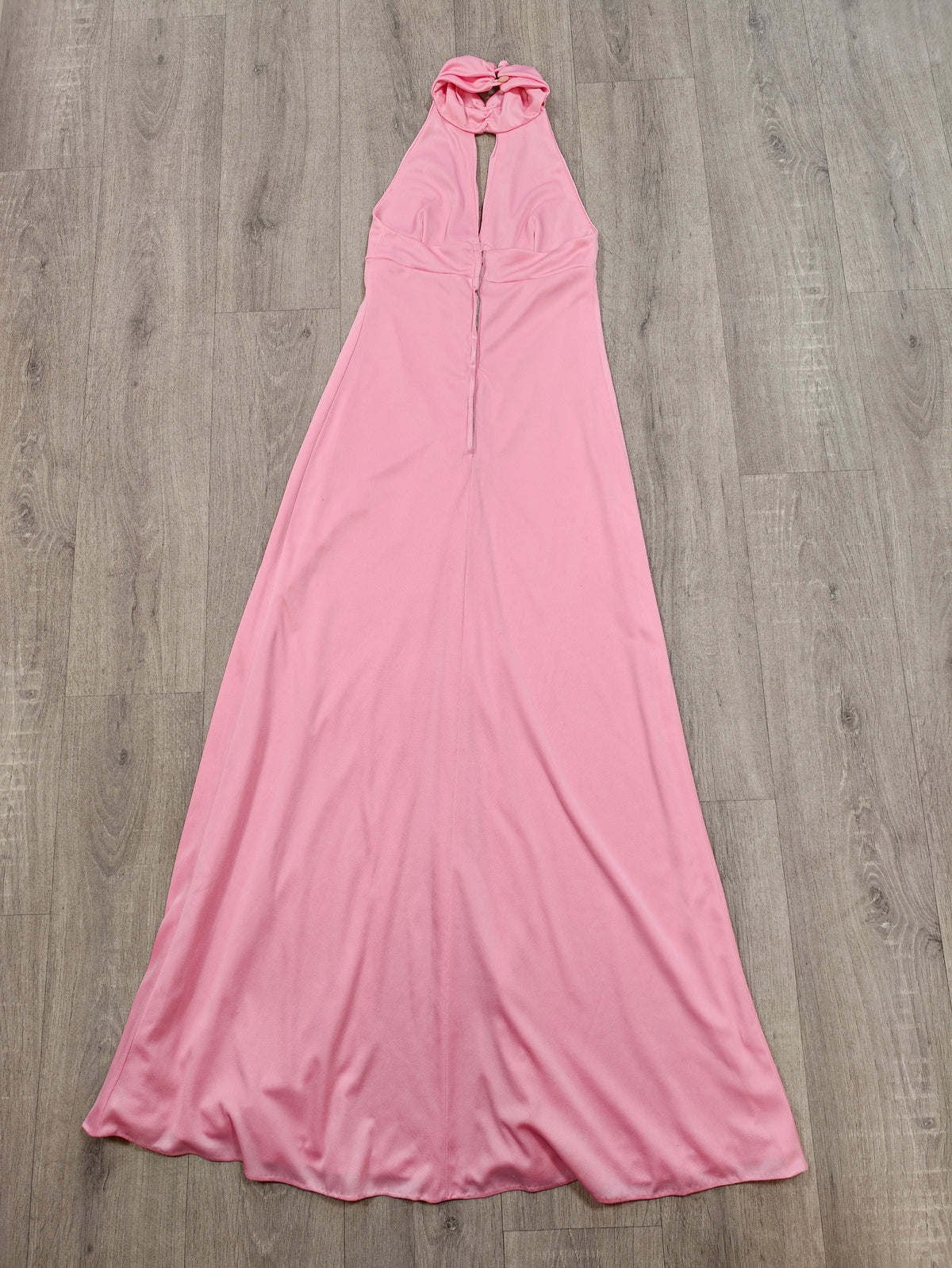 1970s pink maxi dress - XXS/XS