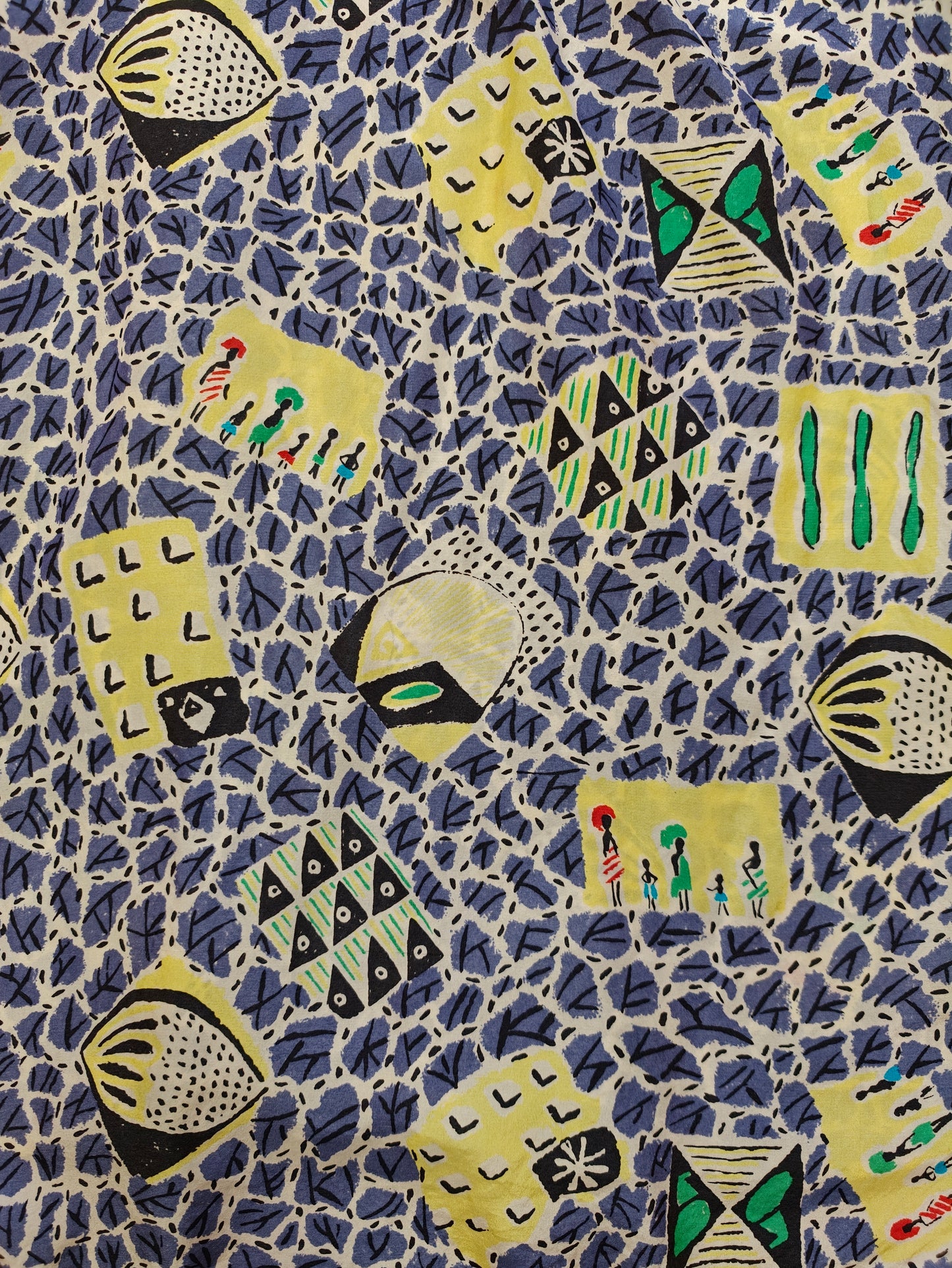 1990s Nicole Farhi novelty print silk shirt - L/XL