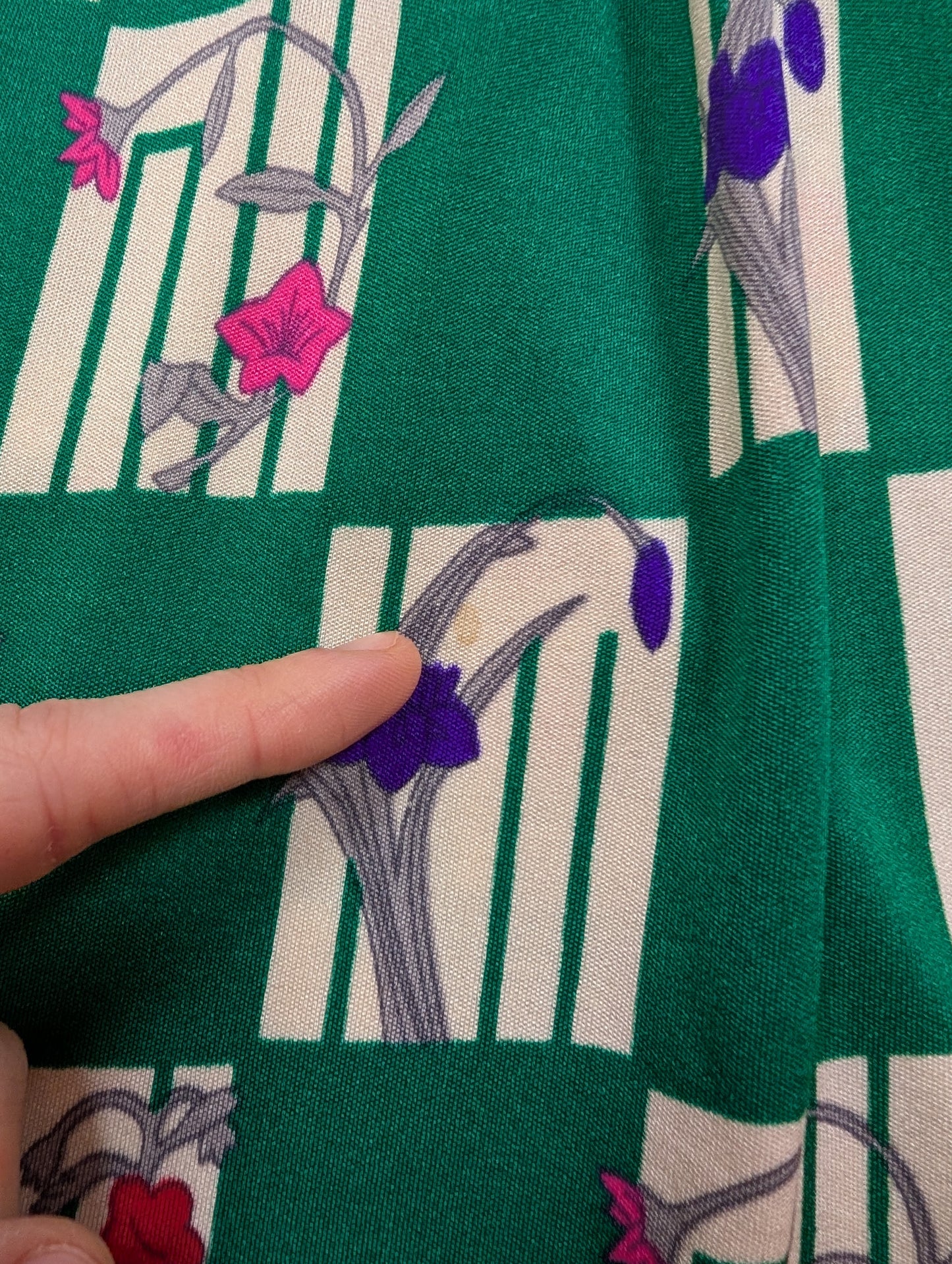 1970s Hanae Mori Ban-Lon by Vivid dress & belt - XS/S/6/8