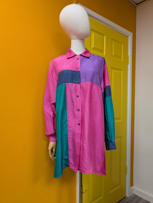 1980s/90s Silkthreads silk shirt - M