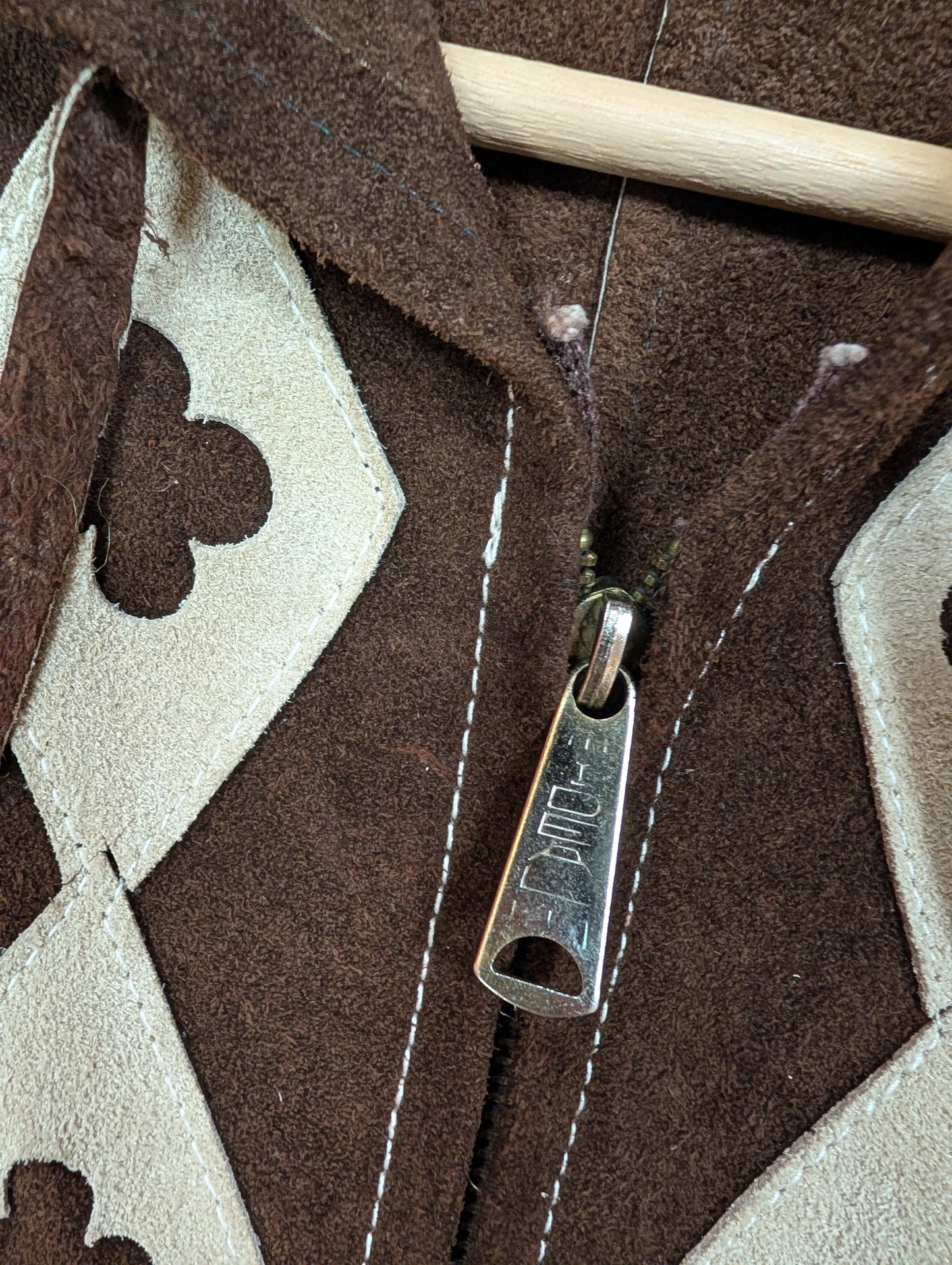 60s/70s Mexican suede cape