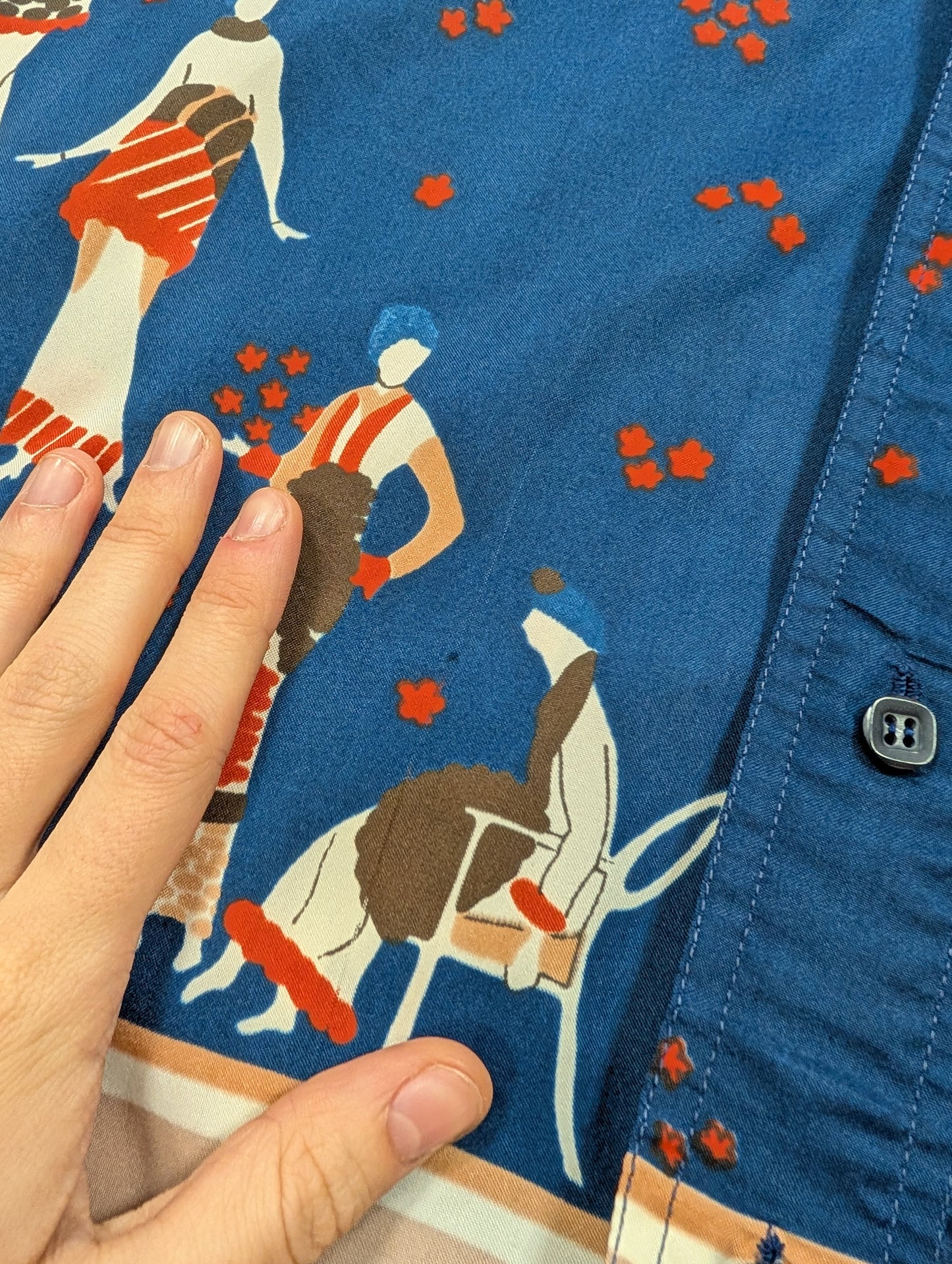 1970s Career Club by Focus novelty print shirt