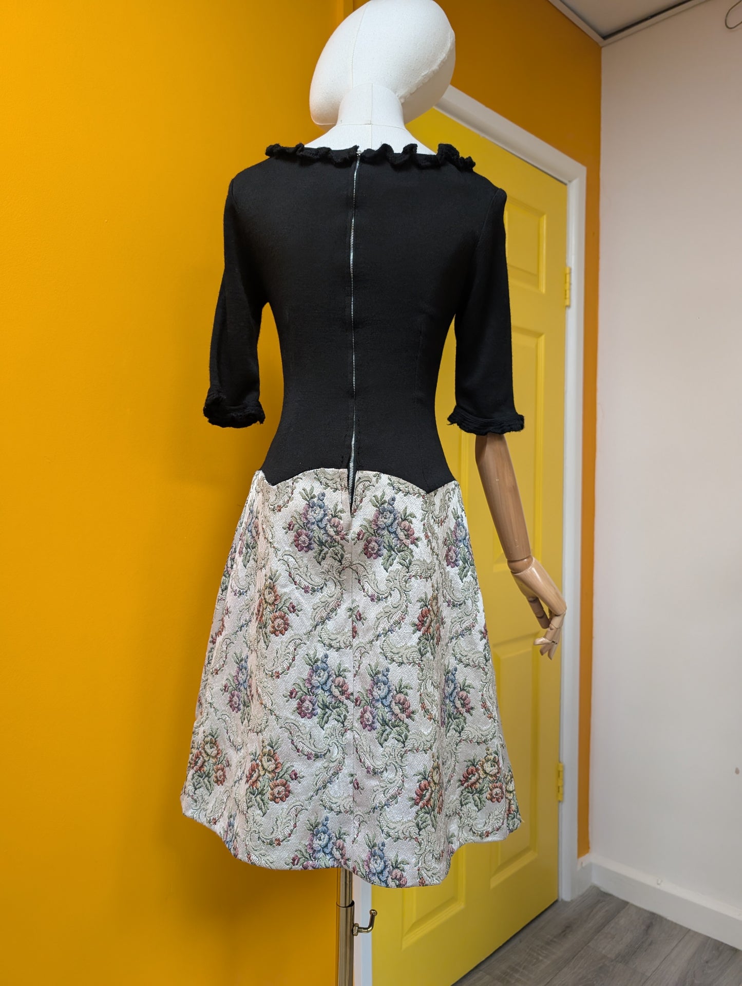 1960s dress with tapestry skirt - XS/6