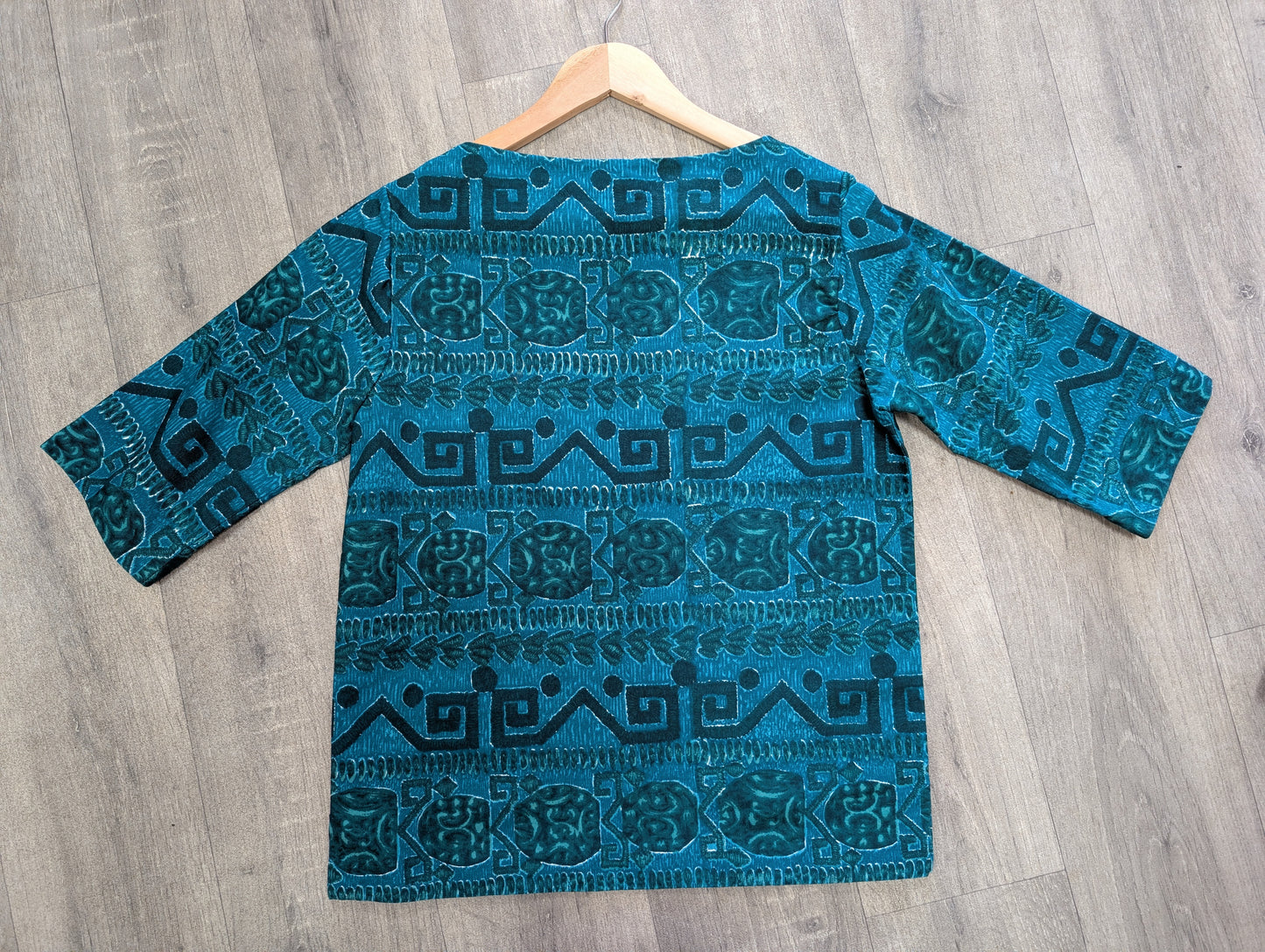 50s/60s Jolanda Capri abstract print top - XS/S