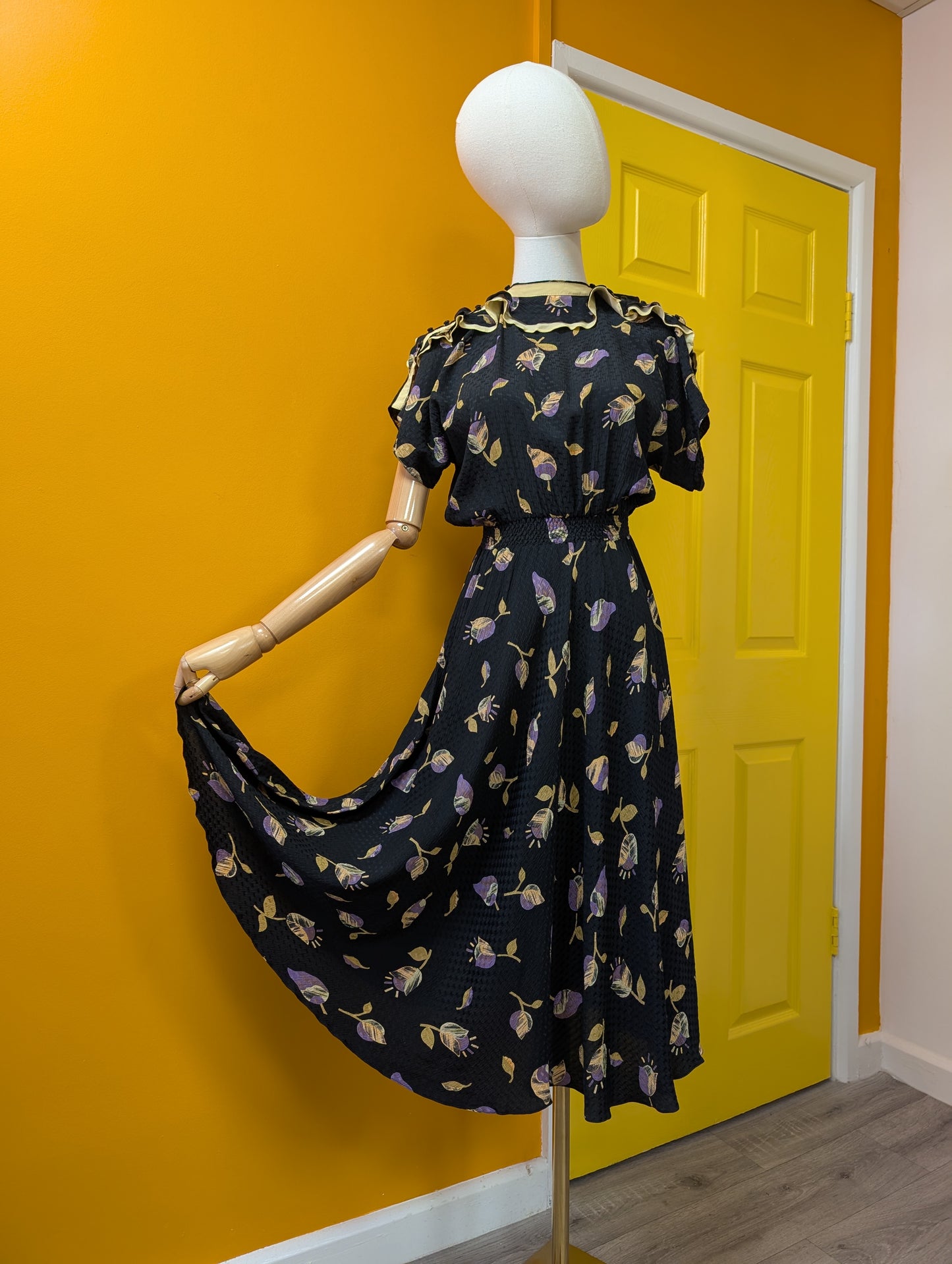 1980s Jean and Martin Pallant pure silk dress - XS/S