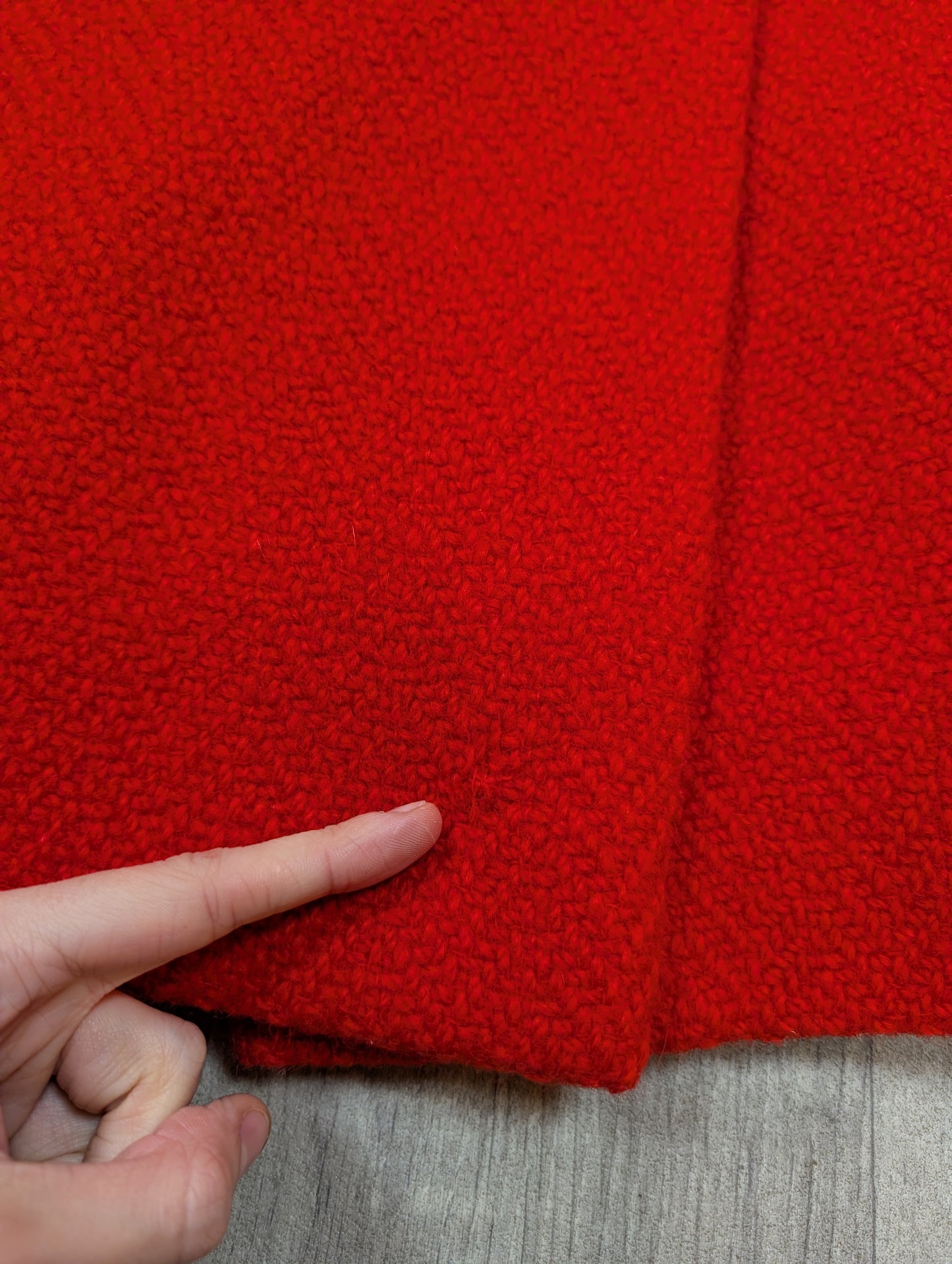 1960s Lee Mason red wool coat - S