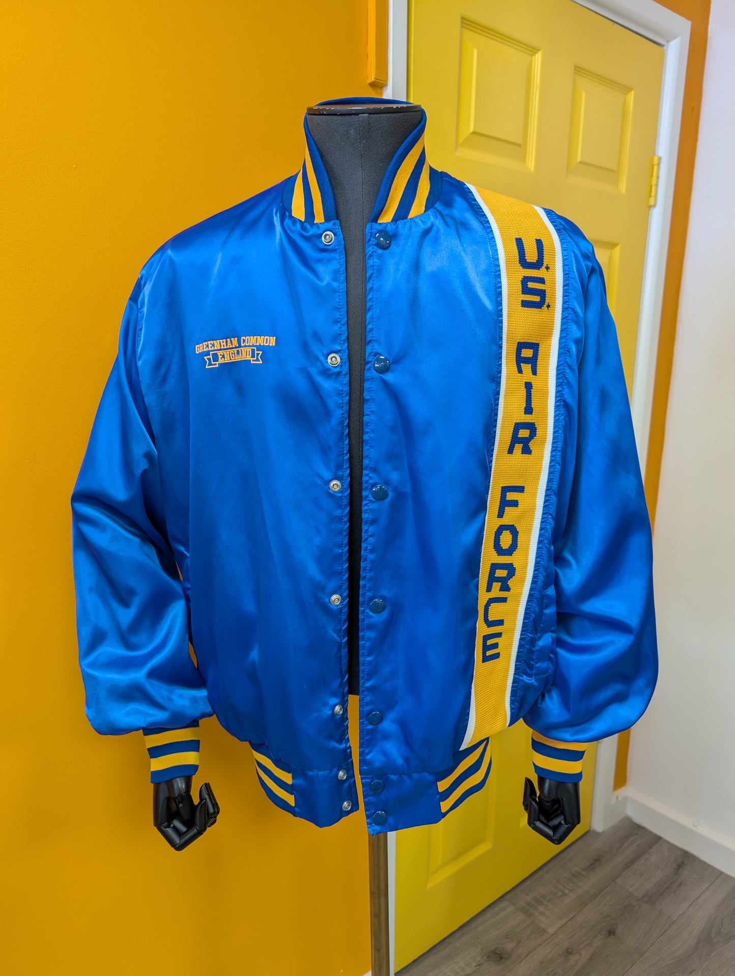 1980s Artex Greenham Common US Air Force satin bomber jacket