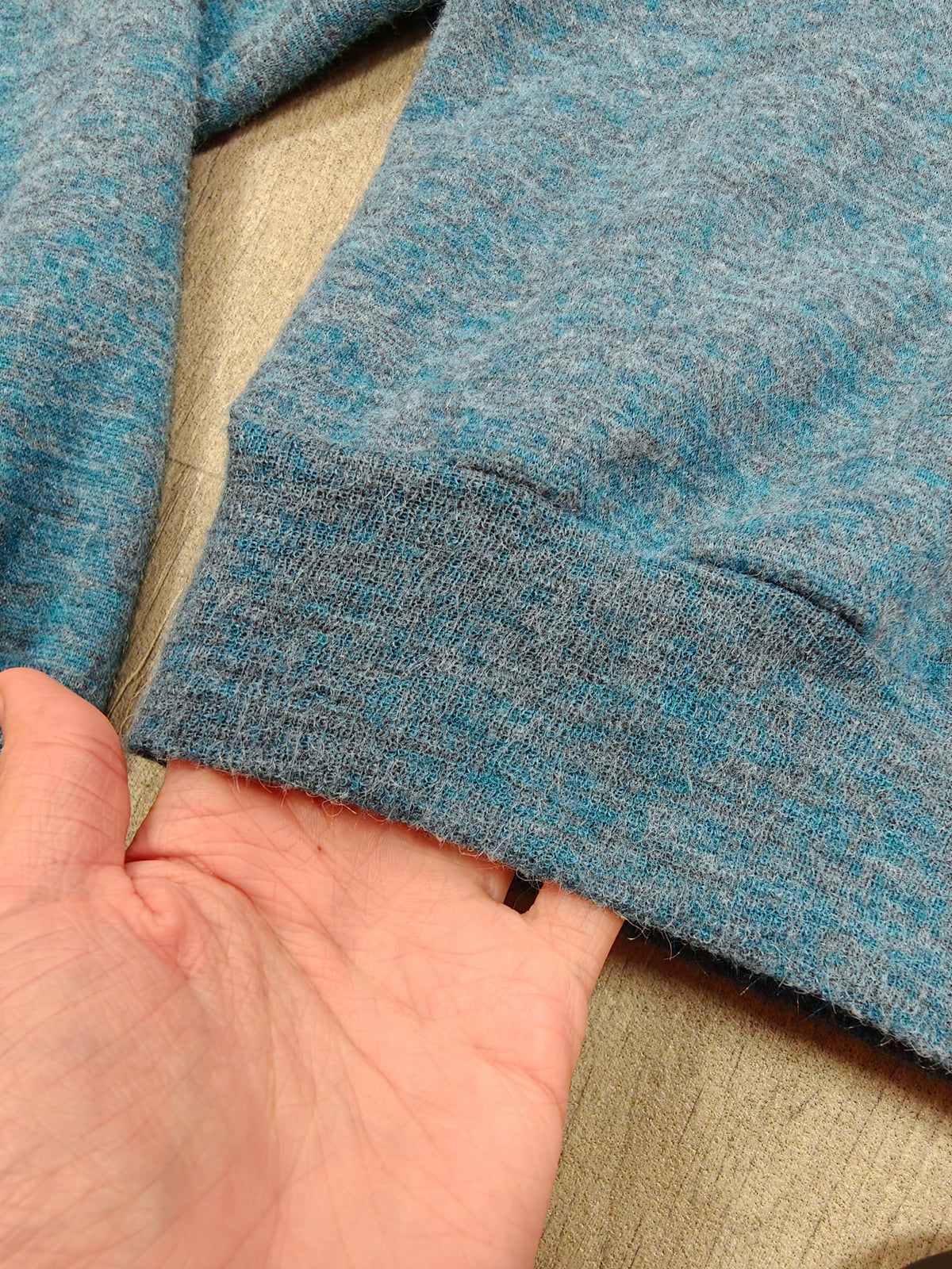 1970s Cathy Sue blue jumper - XS/S