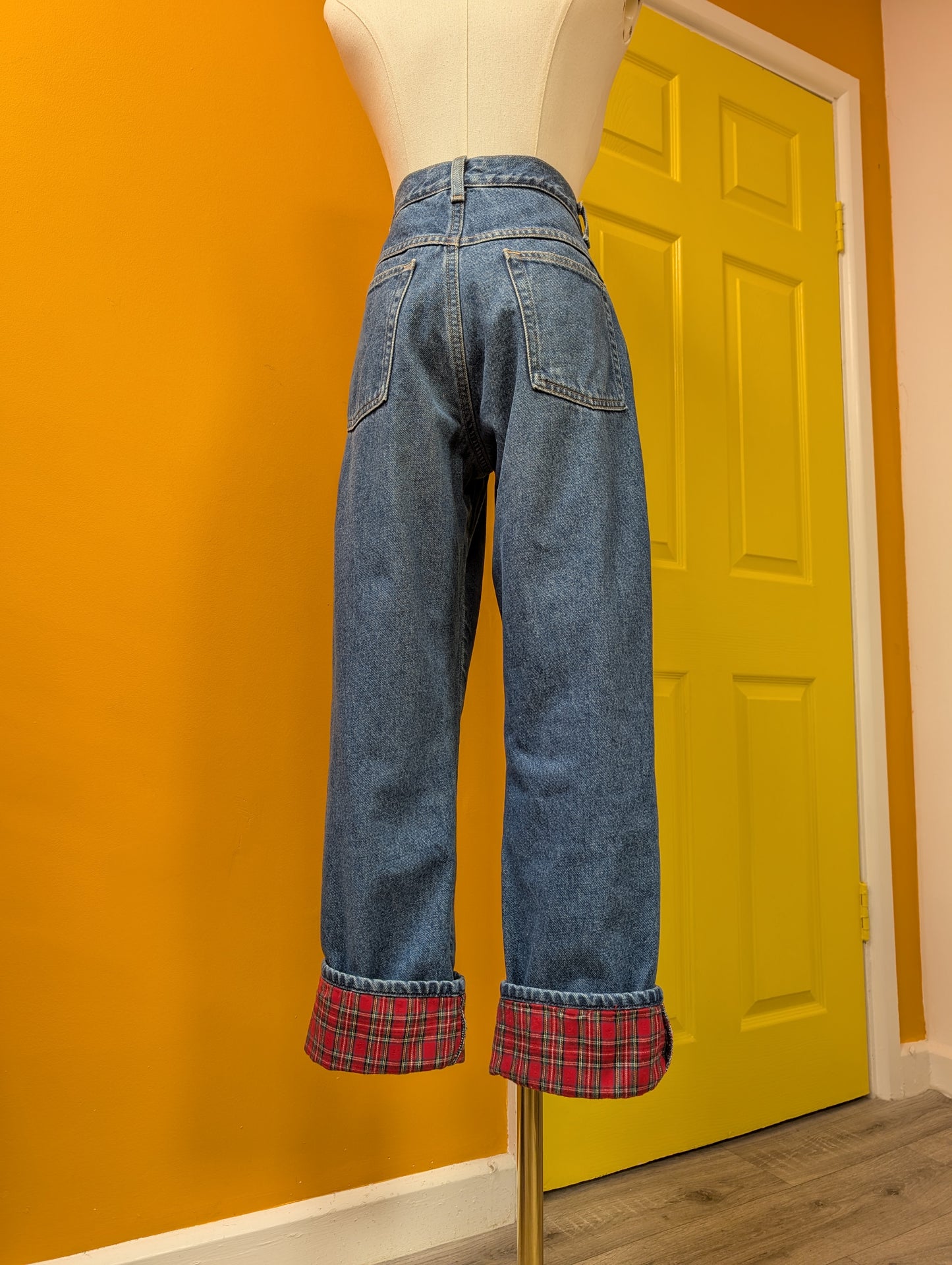 LL Bean flannel lined jeans - 27" waist