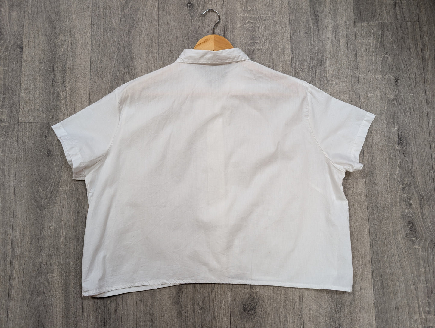 1960s Nilvira white cotton shirt - XL/20/22