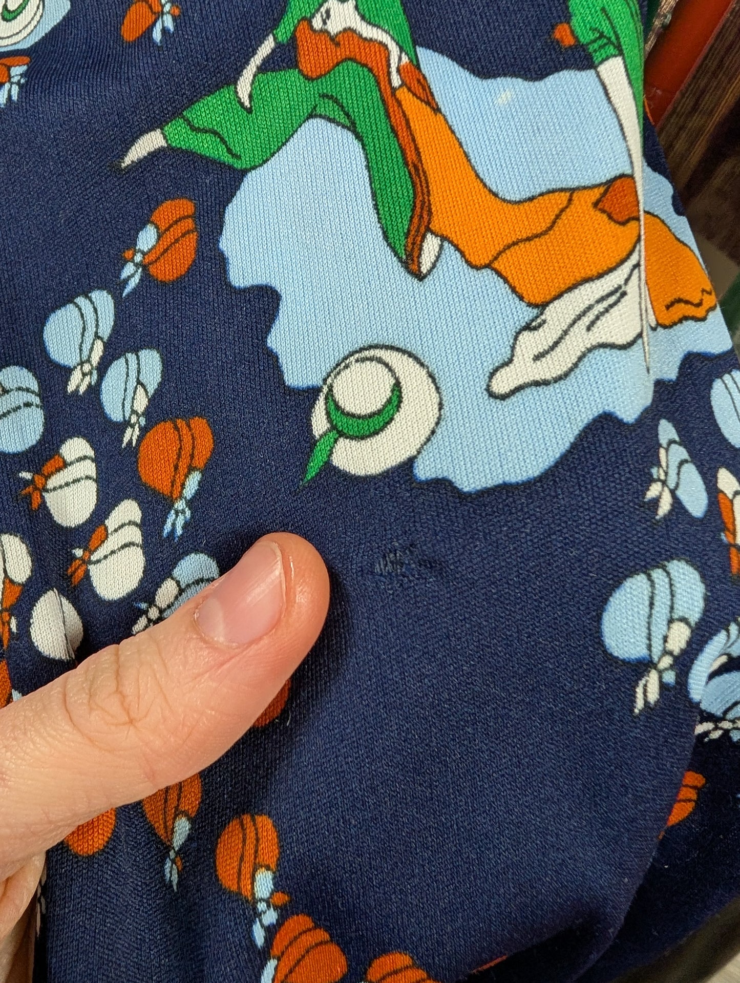 1970s Sears JR Bazaar novelty print shirt - XS/S