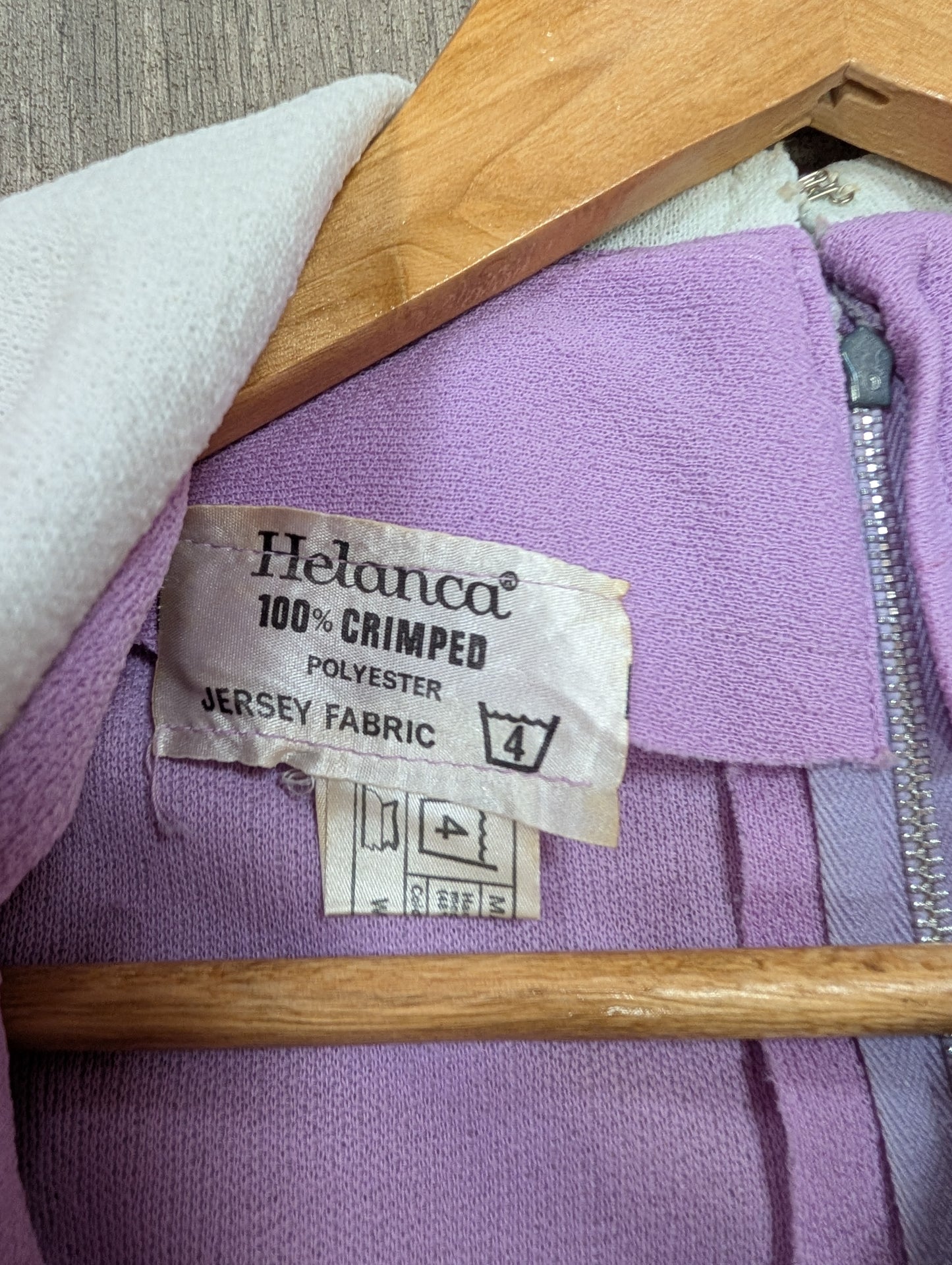 60s/70s Helanca crimplene dress - S/8/10