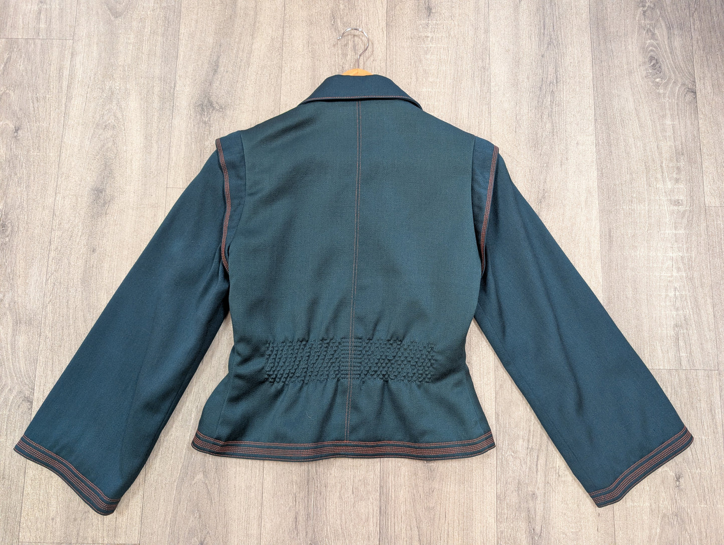 1970s Jean & Martin Pallant green wool suit - XS/S/6/8