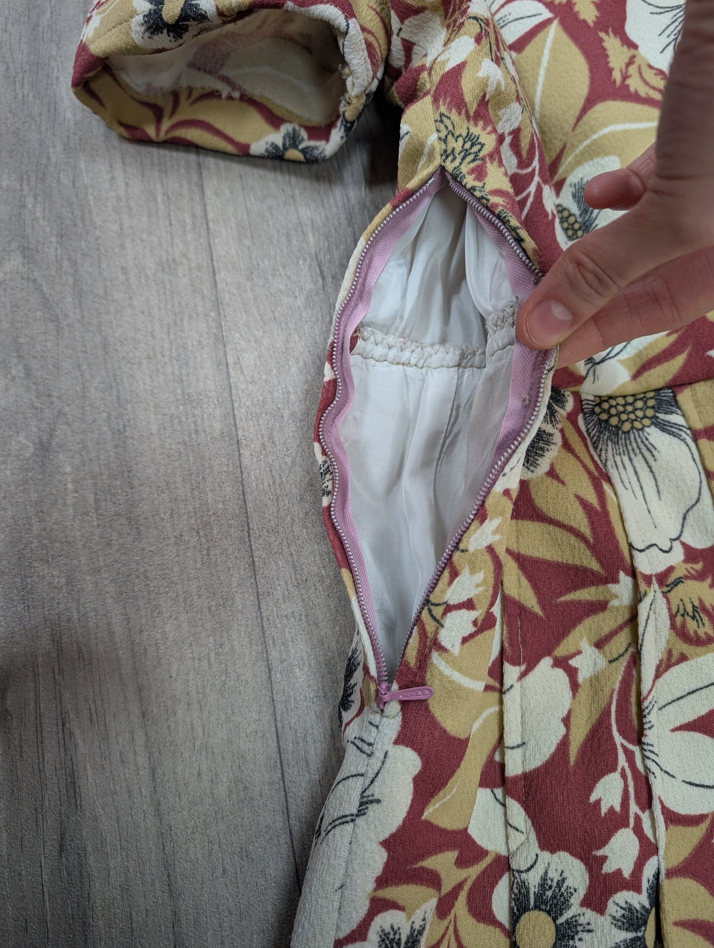 60s/70s floral dress - M/12