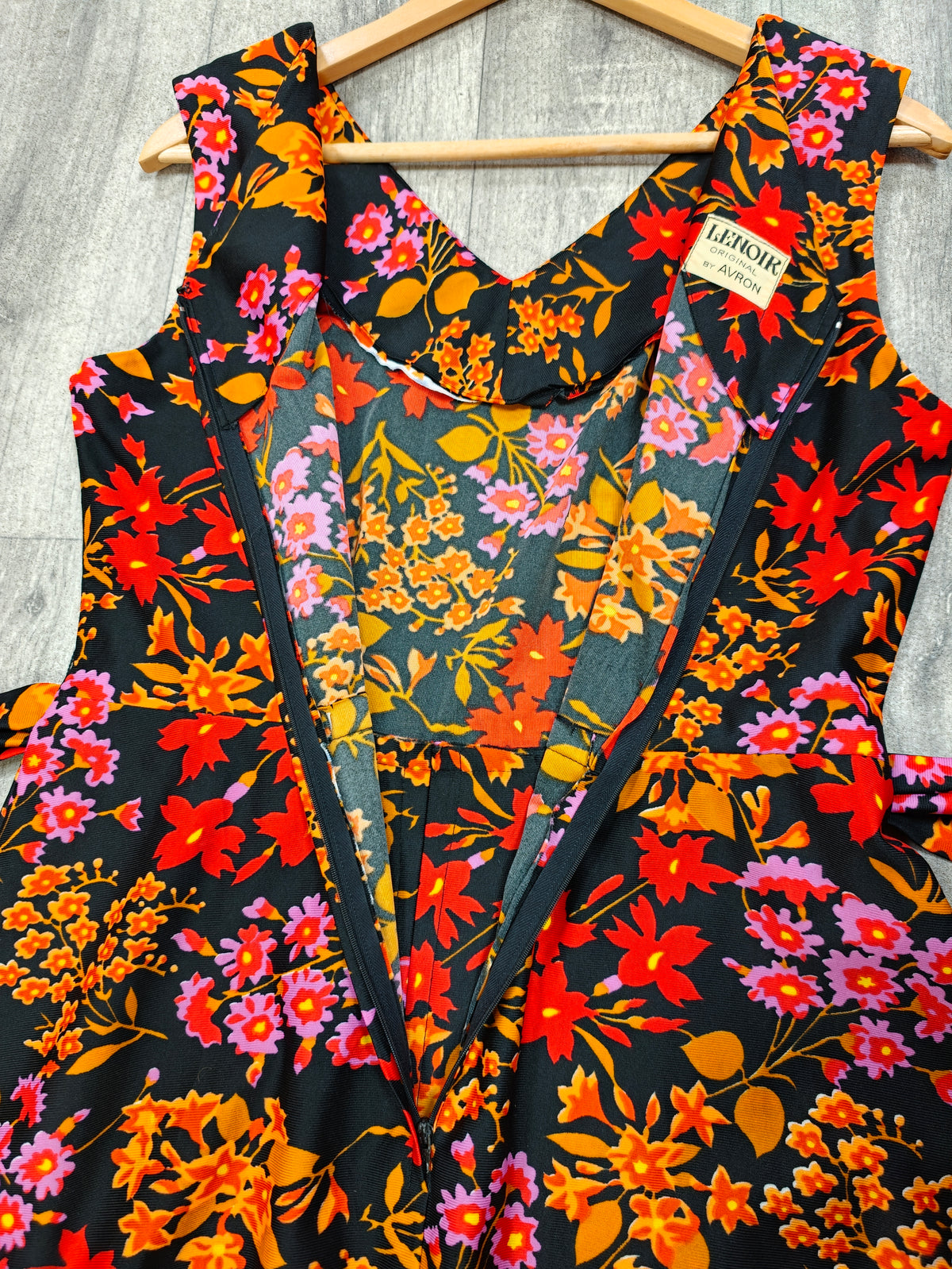 1970s Lenoir Original by Avron floral dress - M/14
