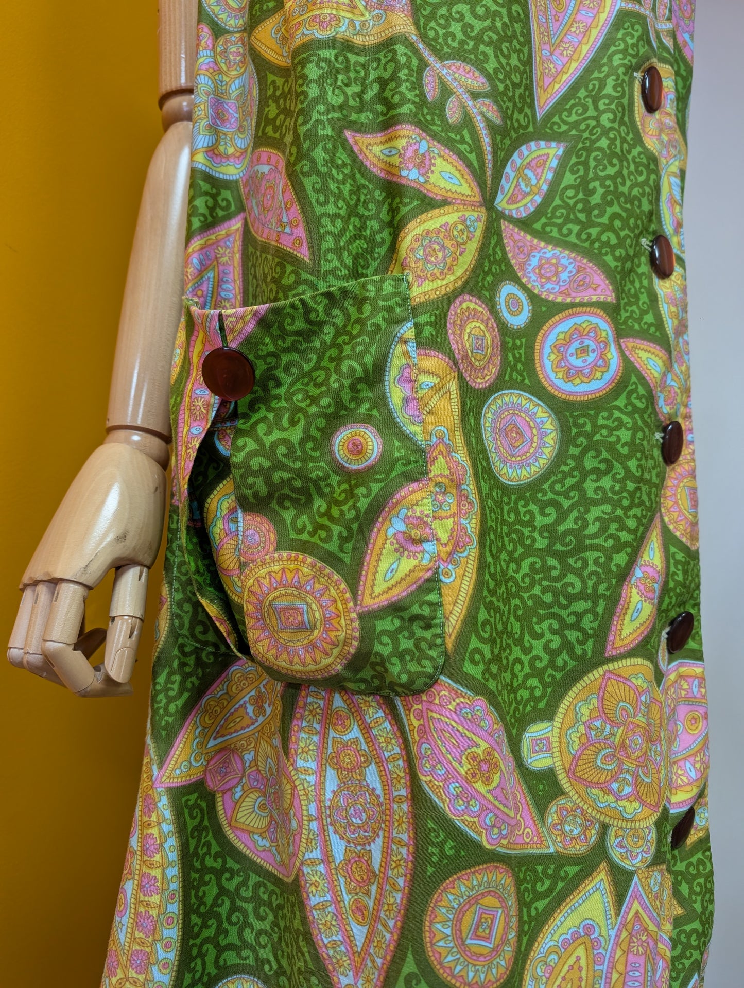 1960s Global paisley print dress - M/L/14/16
