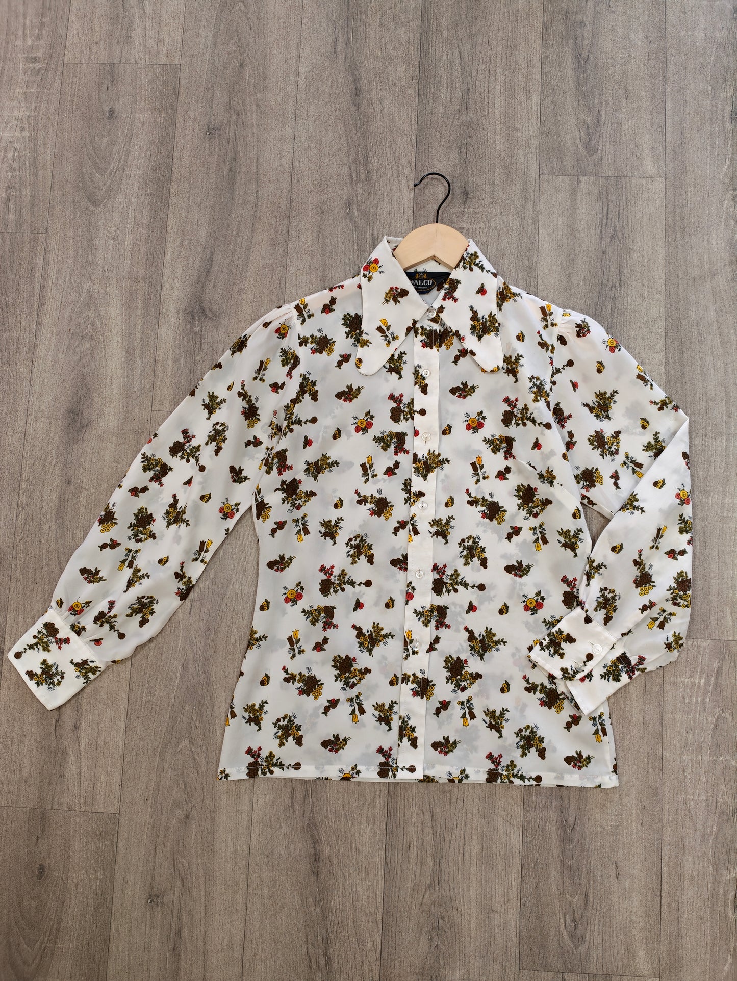 1970s Walco floral shirt - S