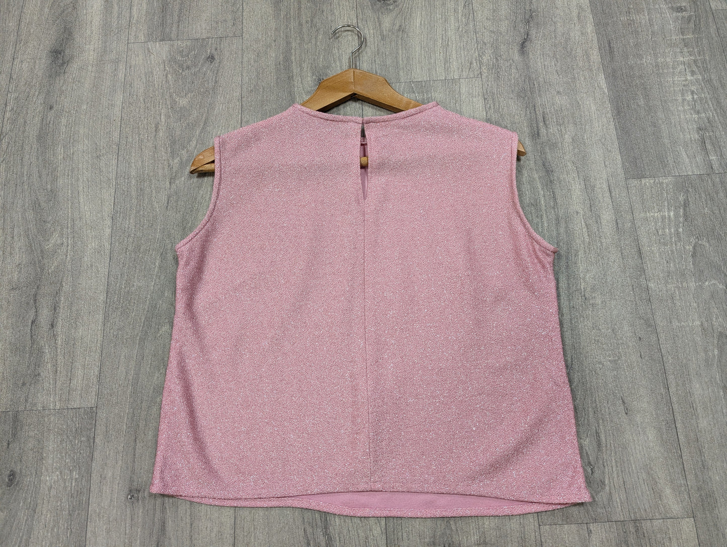 1960s Keynote pink/silver lurex top - M