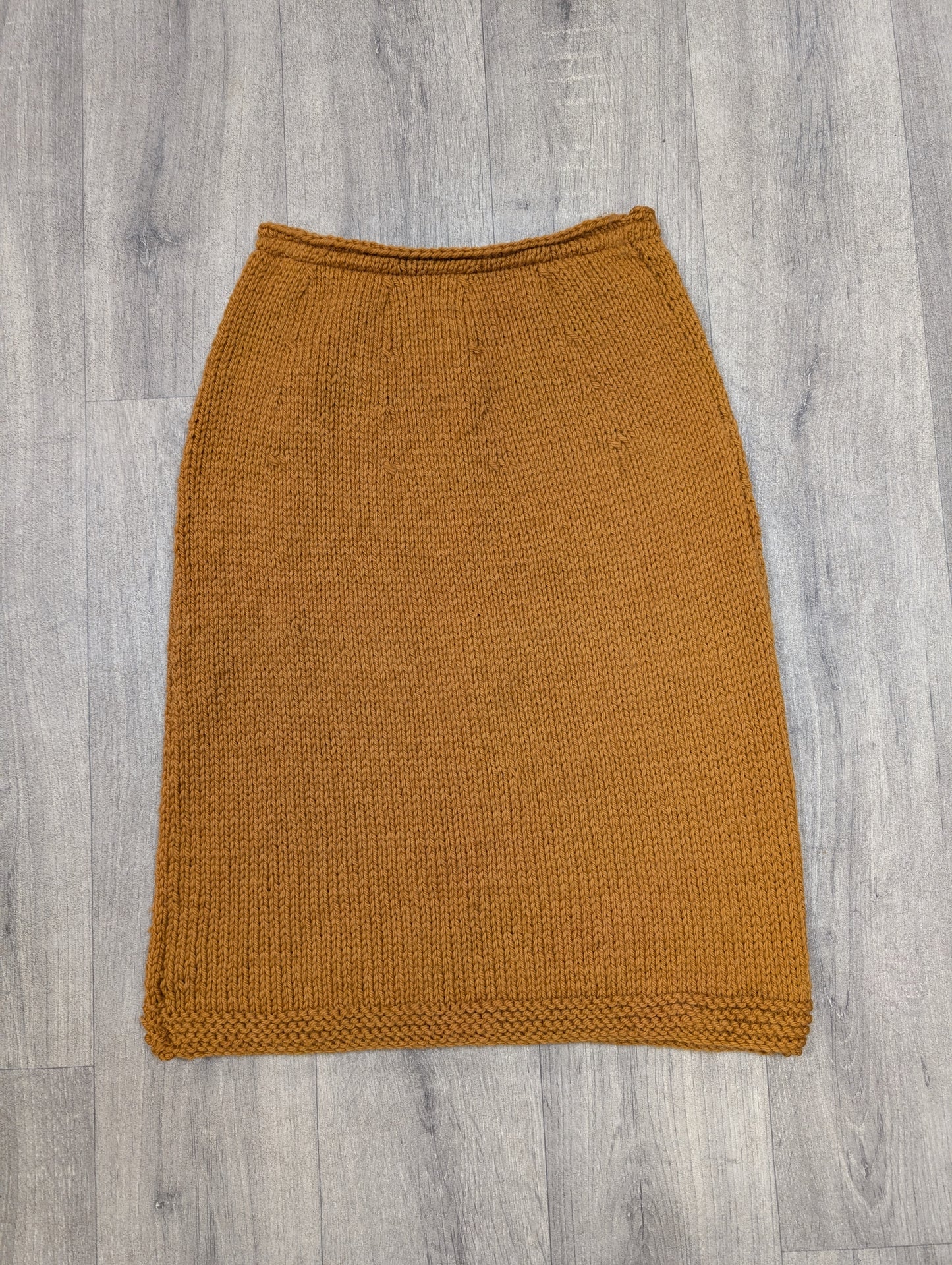 1960s hand knitted wool skirt - XS/S