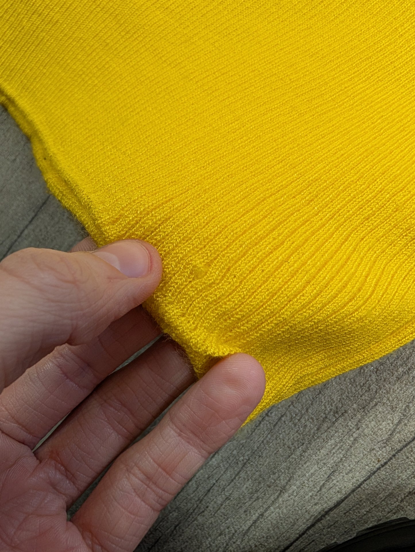 1970s yellow dagger collar shirt - XS/S