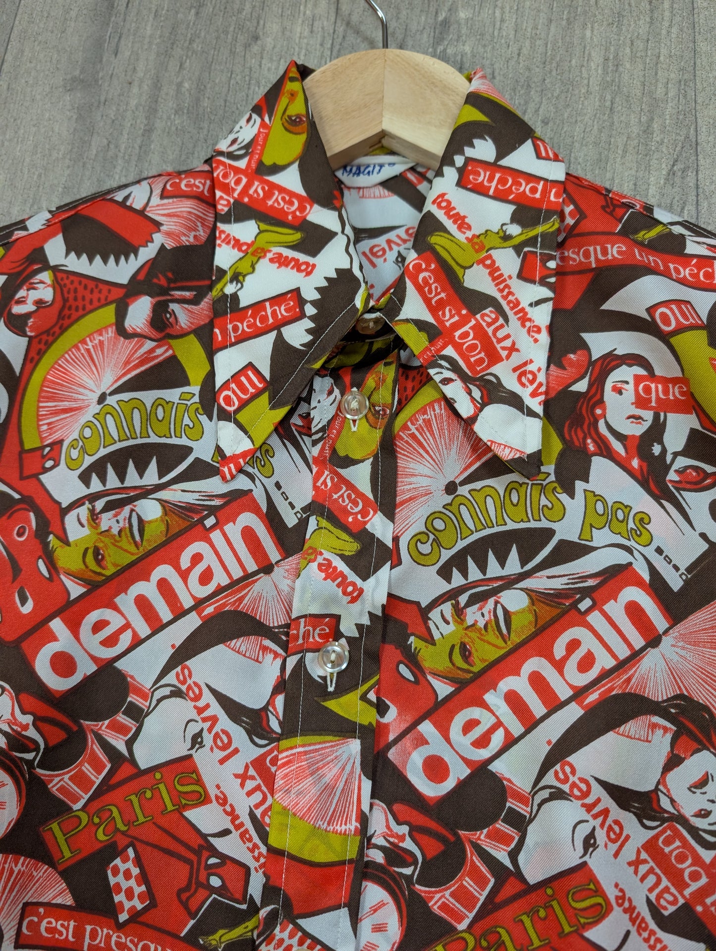 1970s Magit novelty print shirt